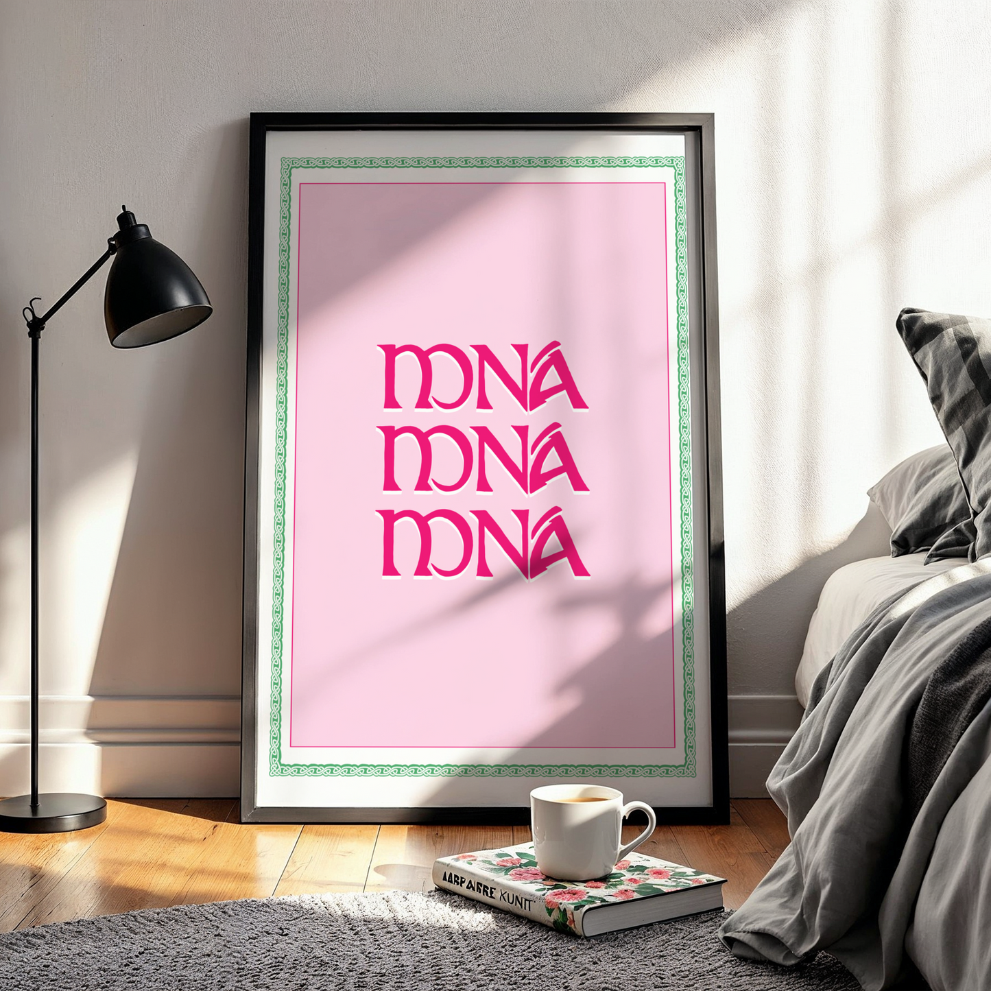 MNÁ Poster, Irish Womens Print - Gaeilge art. Women in Ireland