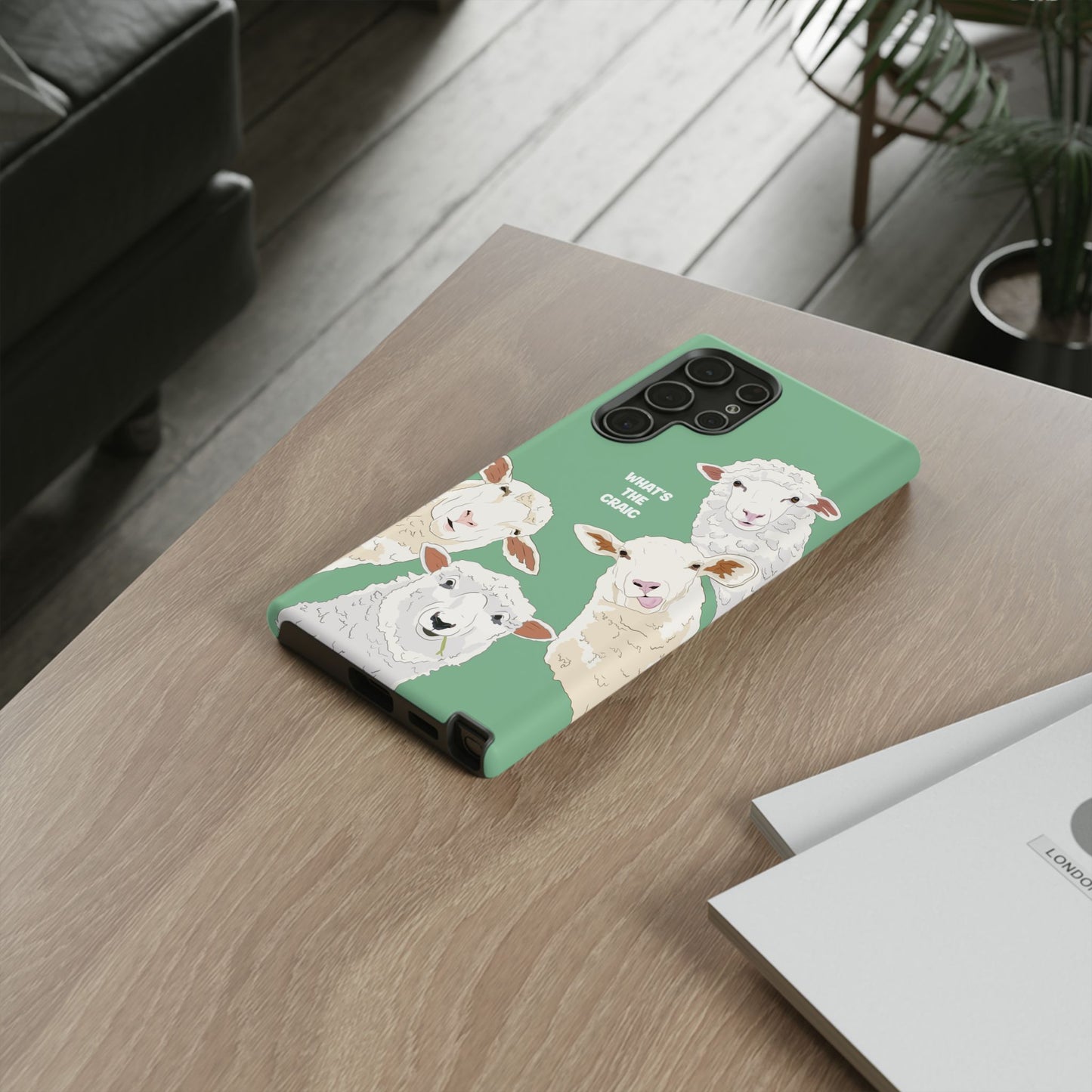 What's the Craic, Funny Sheep Green Irish Phone Case