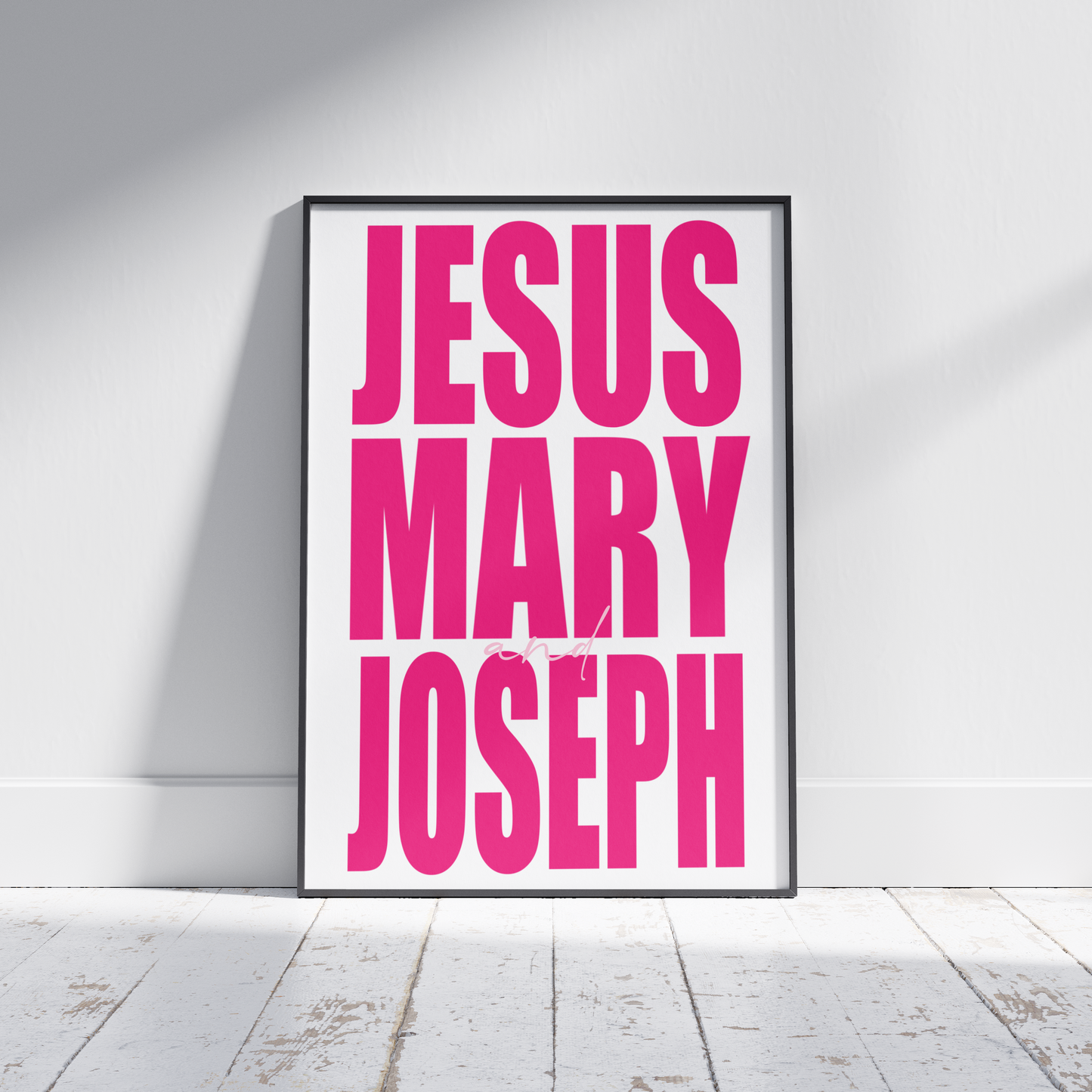 Jesus Mary and Joseph - Funny Irish Print