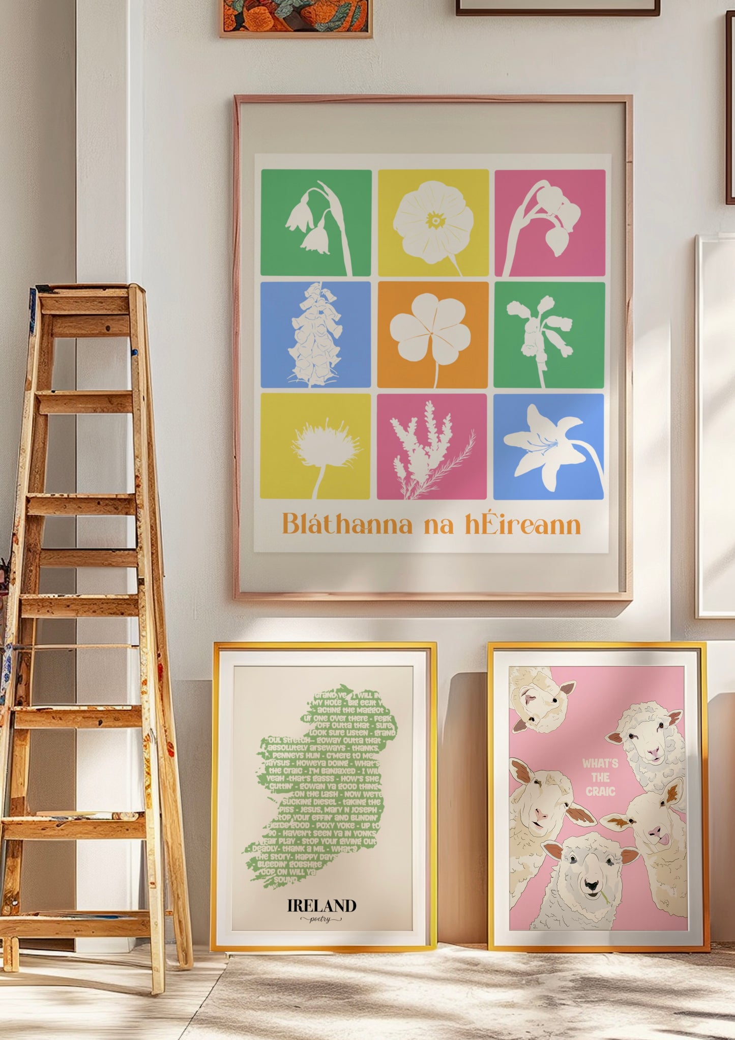 Flowers of Ireland - Bláthanna na hEireann Irish Print
