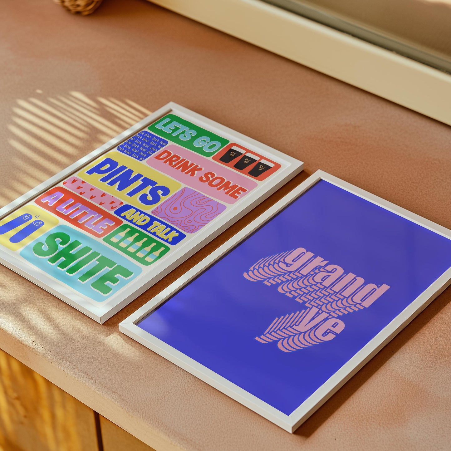 Grand Ye - funny Irish sayings print. Ireland art. Irish humour