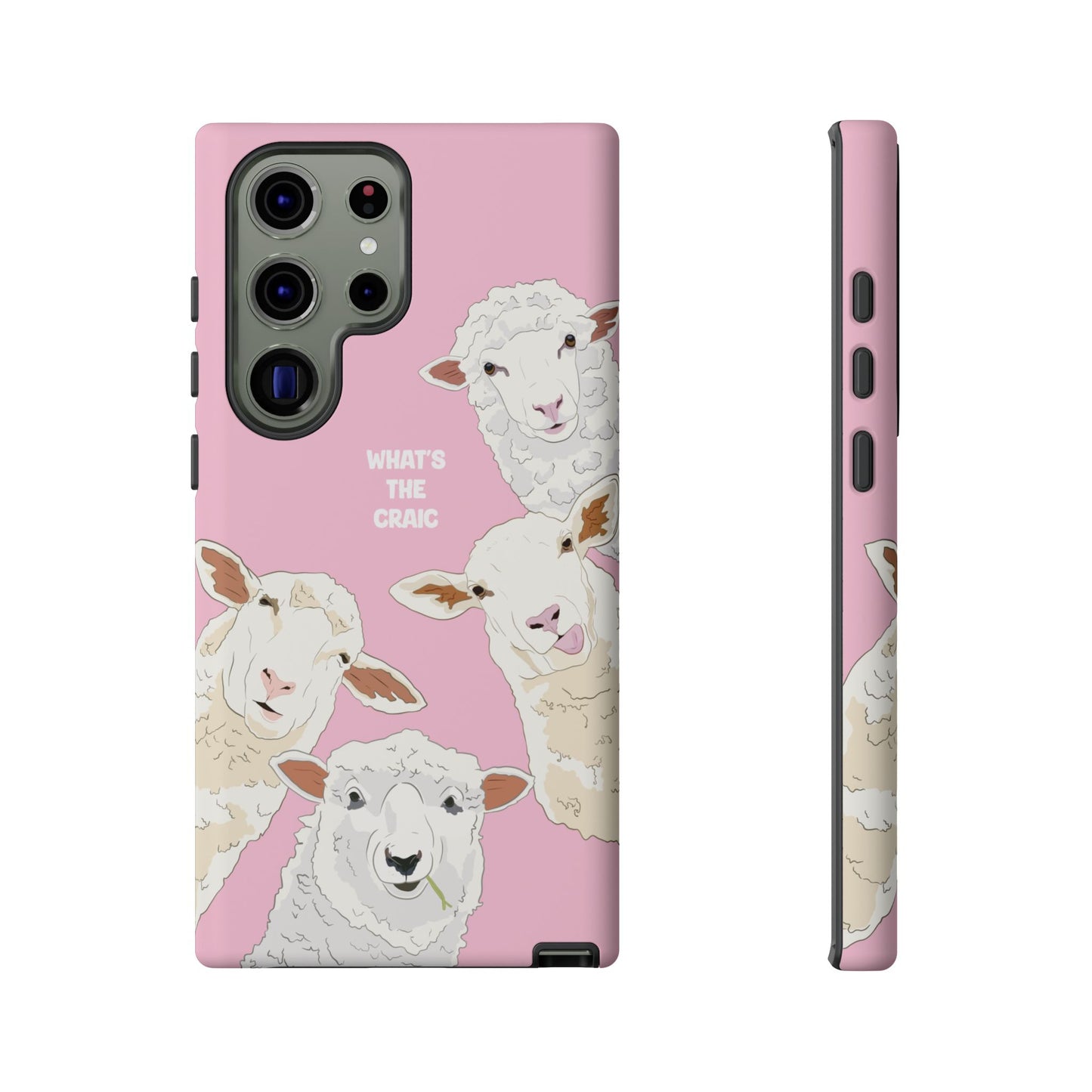 What's the Craic, Funny Sheep Pink Irish Phone Case