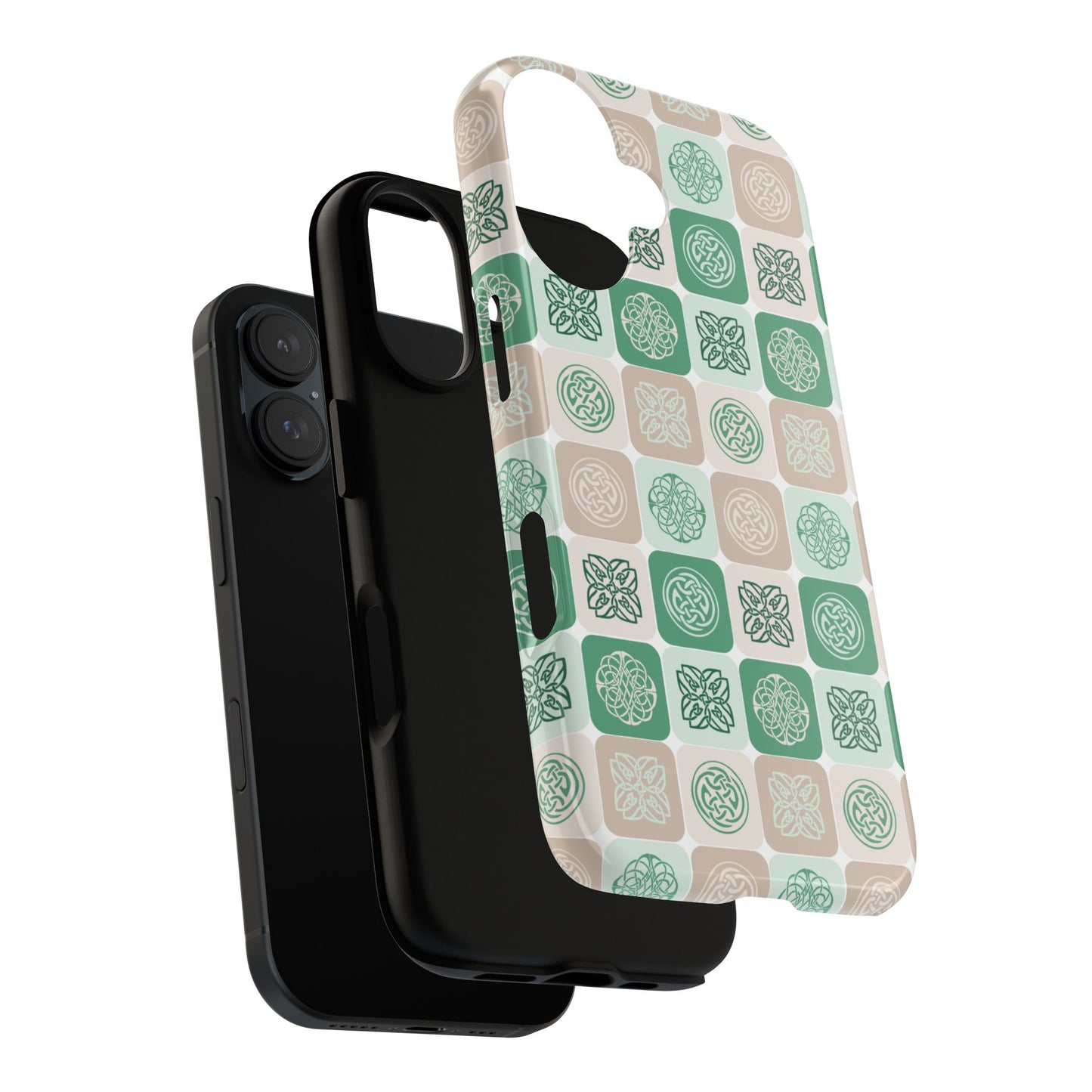 Green Celtic Irish Symbols Tough Phone Case