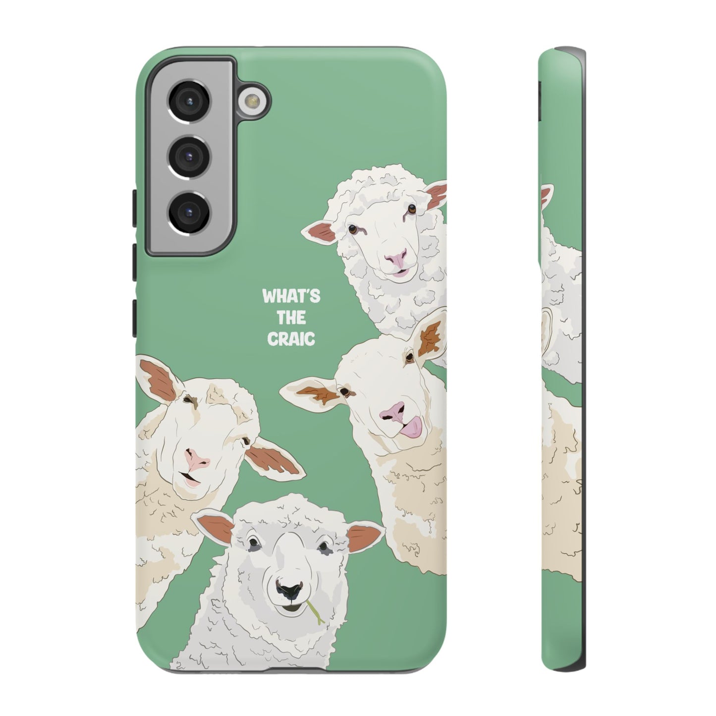 What's the Craic, Funny Sheep Green Irish Phone Case