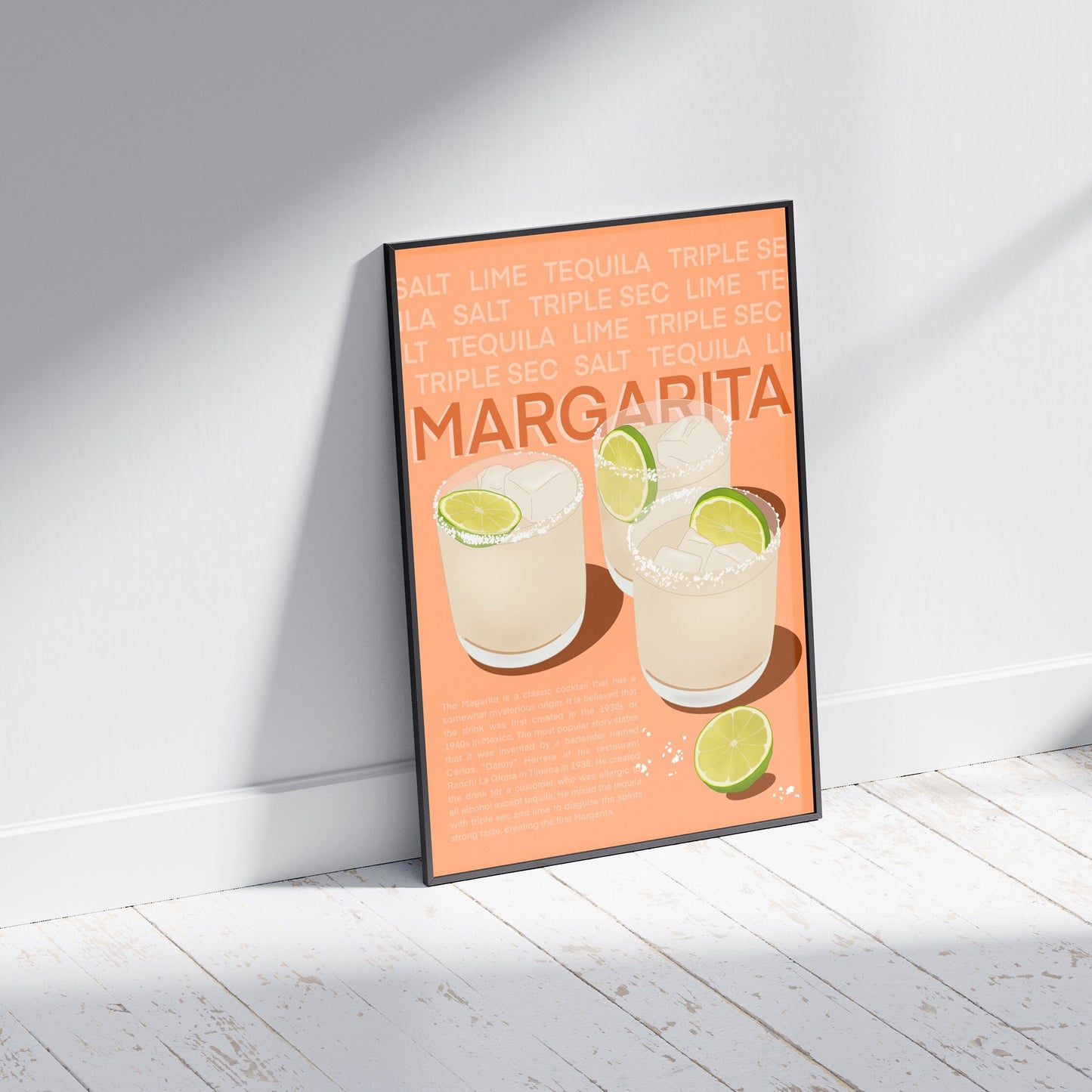 Margarita Print | Cocktail Poster available in multiple sizes