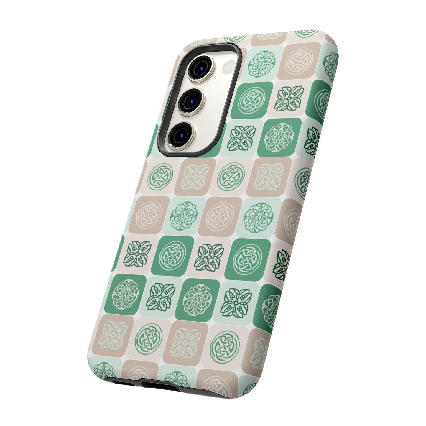 Green Celtic Irish Symbols Tough Phone Case