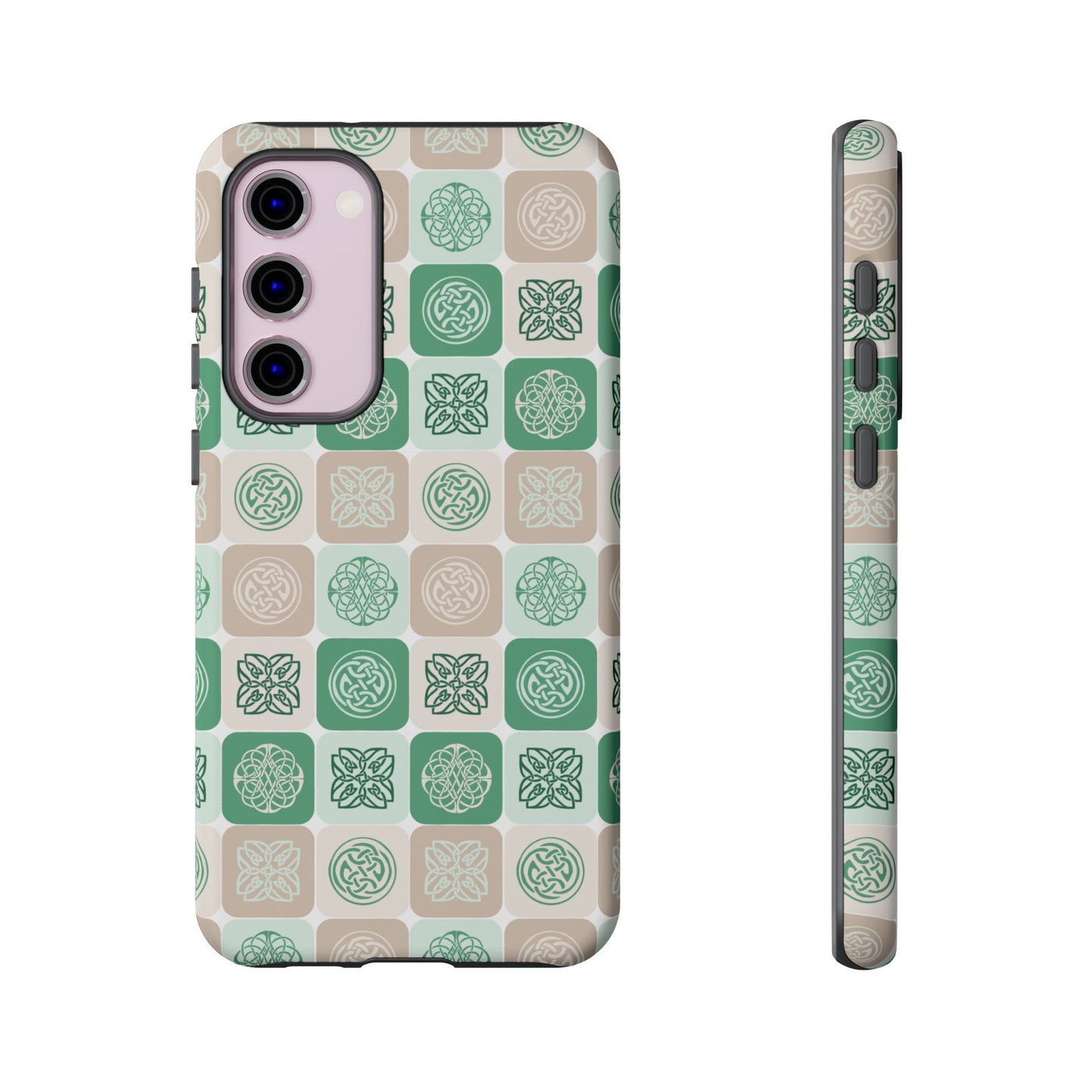 Green Celtic Irish Symbols Tough Phone Case