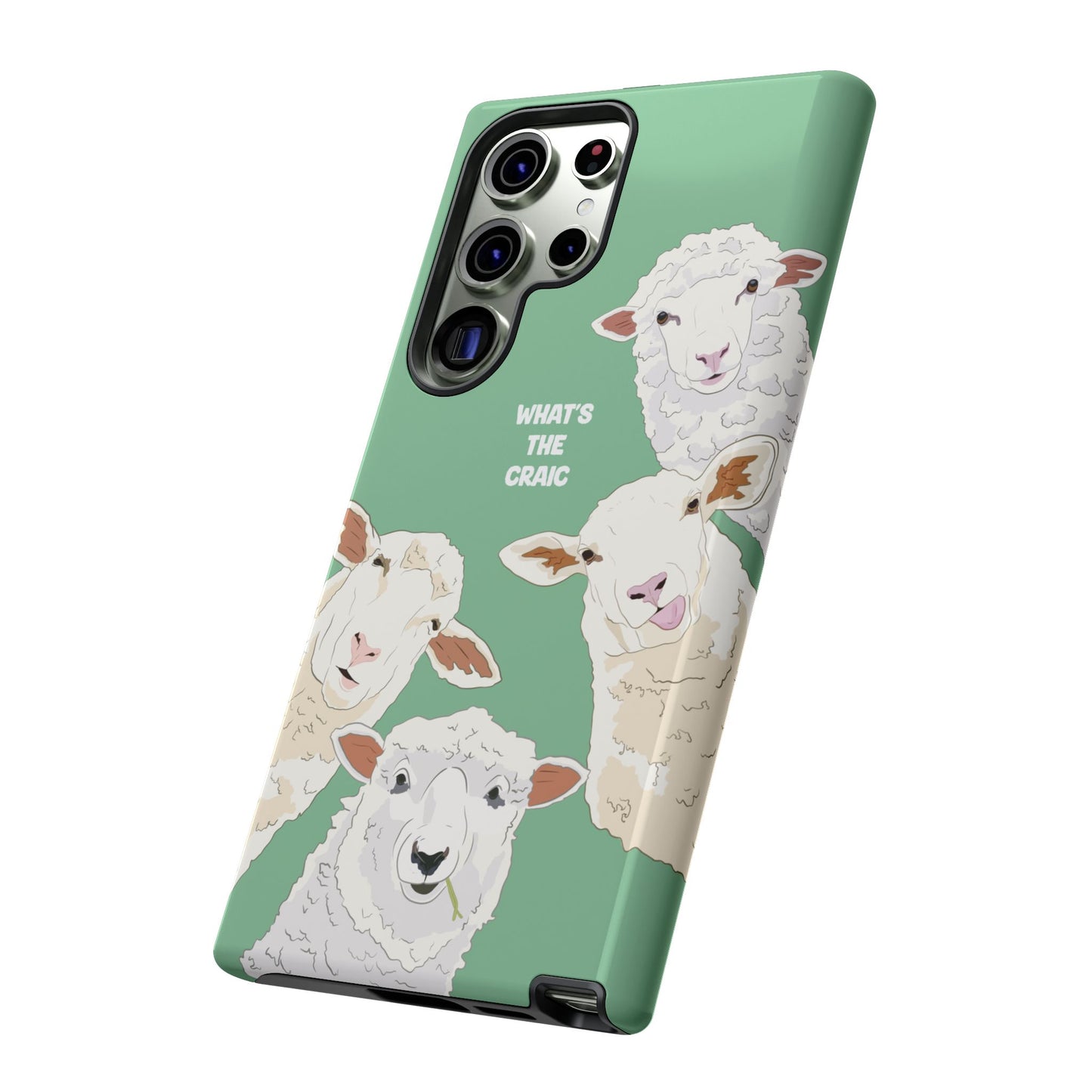 What's the Craic, Funny Sheep Green Irish Phone Case