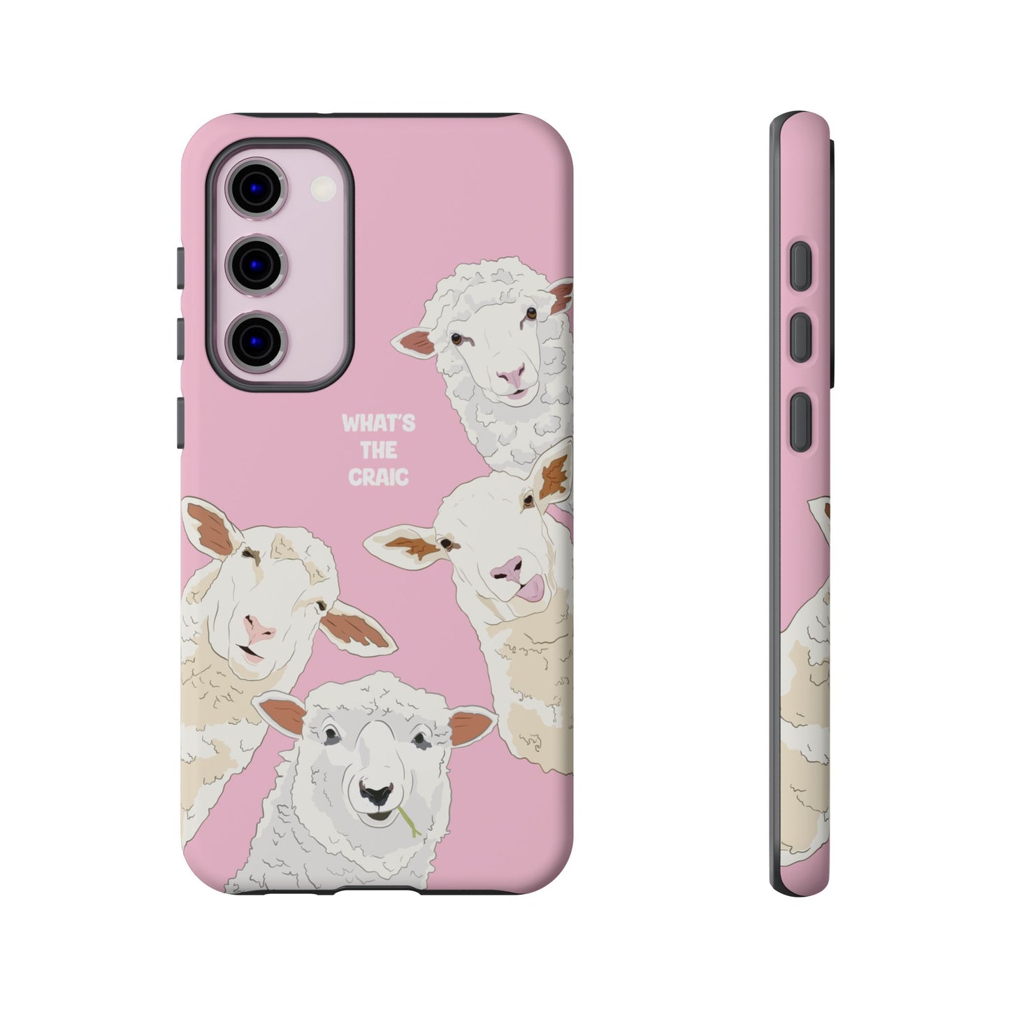 What's the Craic, Funny Sheep Pink Irish Phone Case