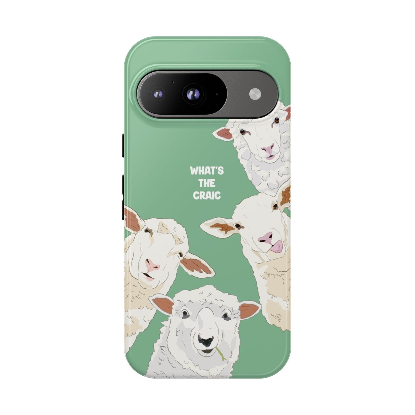 What's the Craic, Funny Sheep Green Irish Phone Case