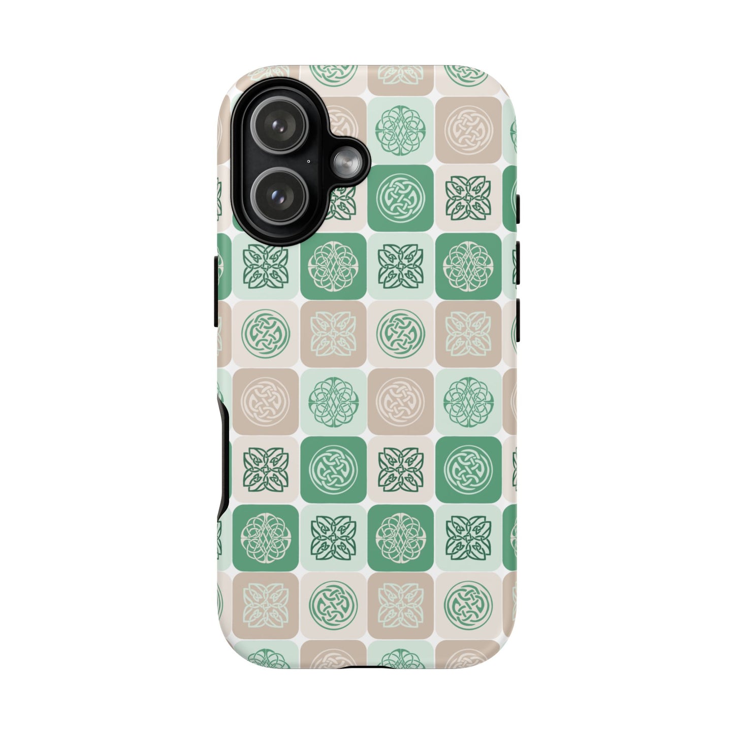 Green Celtic Irish Symbols Tough Phone Case