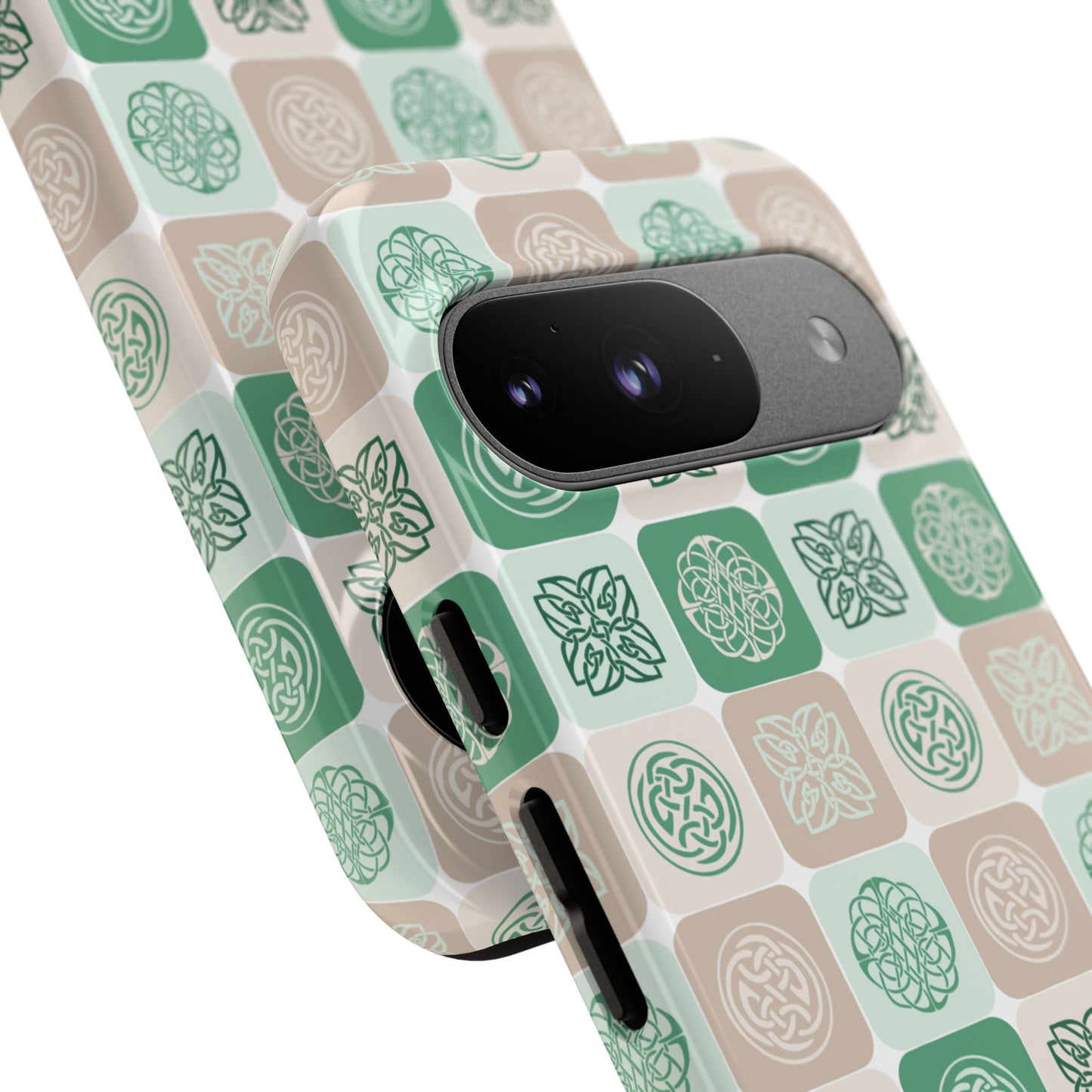 Green Celtic Irish Symbols Tough Phone Case