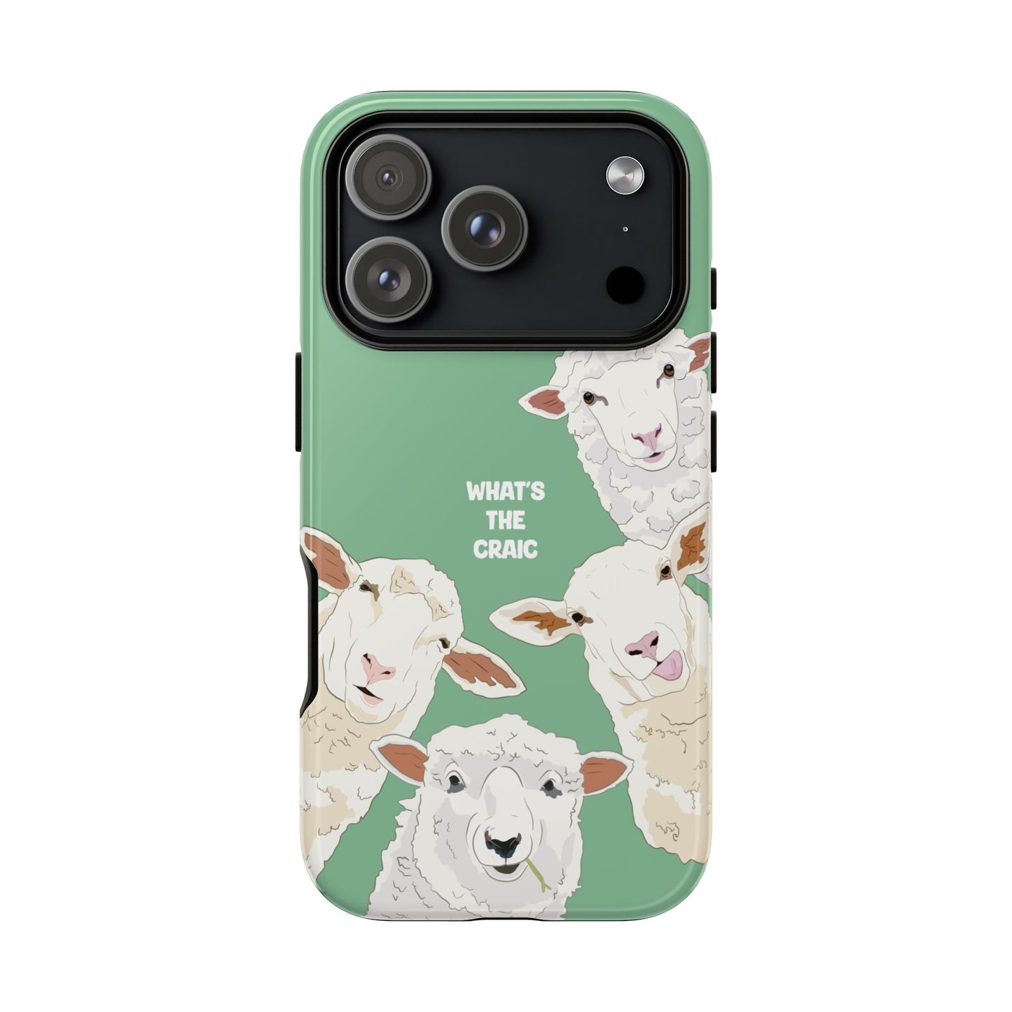 What's the Craic, Funny Sheep Green Irish Phone Case