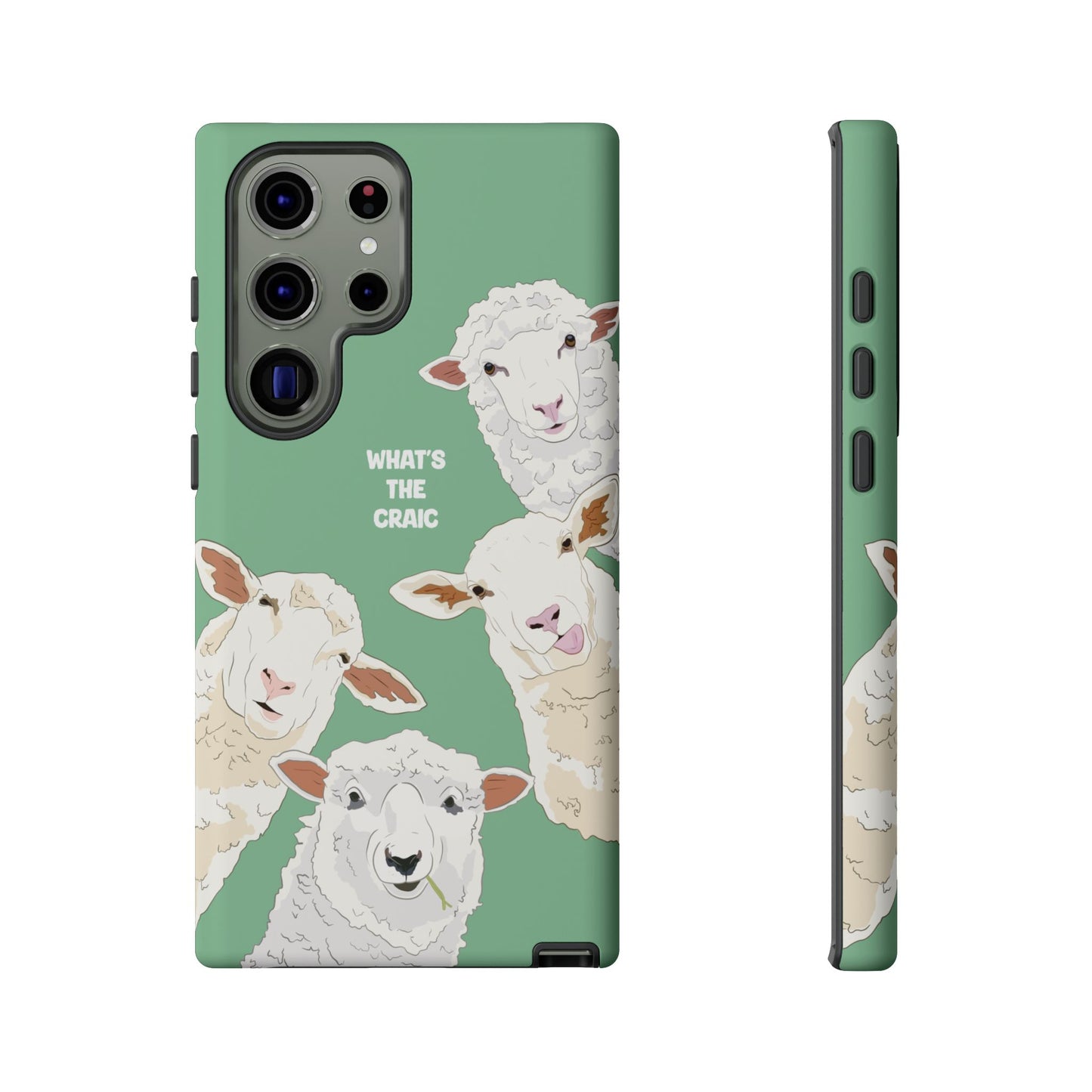 What's the Craic, Funny Sheep Green Irish Phone Case