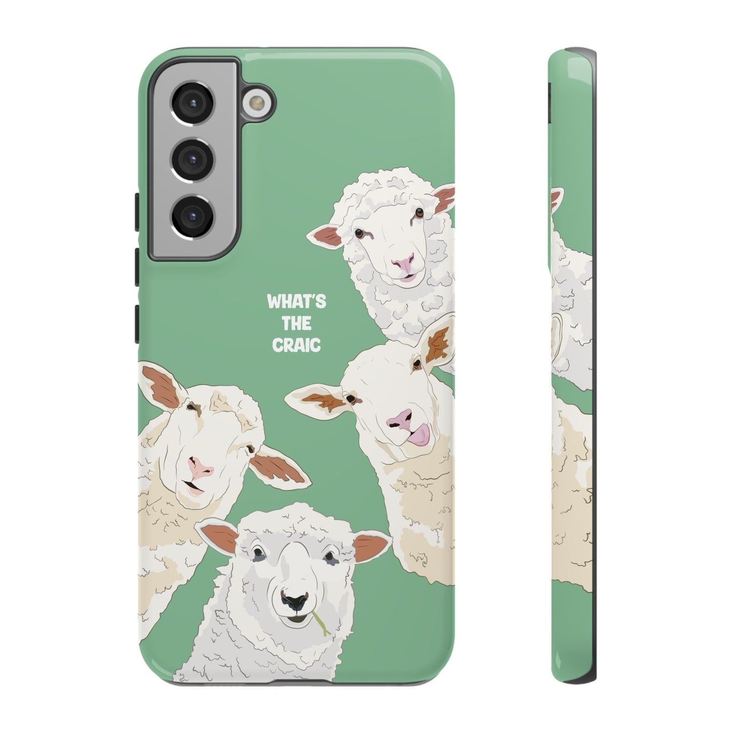 What's the Craic, Funny Sheep Green Irish Phone Case