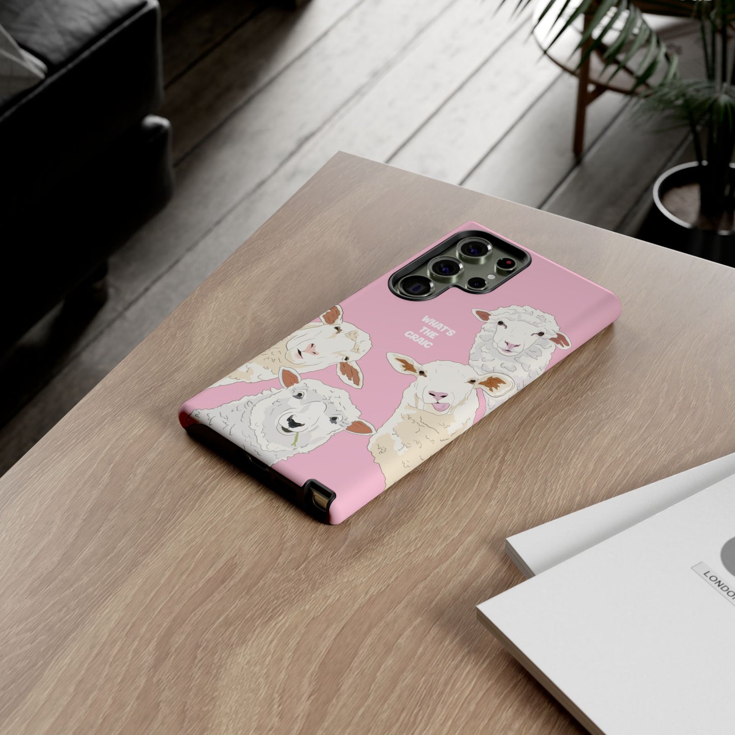 What's the Craic, Funny Sheep Pink Irish Phone Case