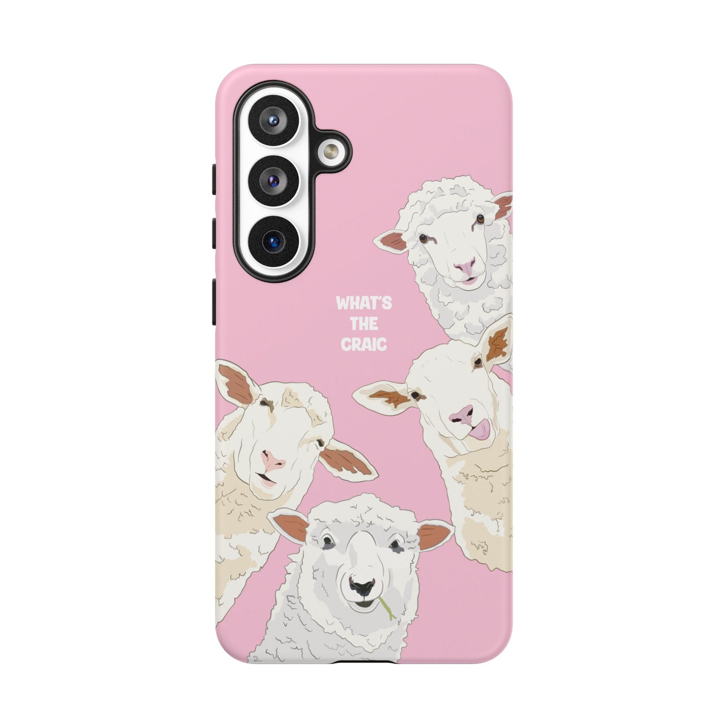 What's the Craic, Funny Sheep Pink Irish Phone Case