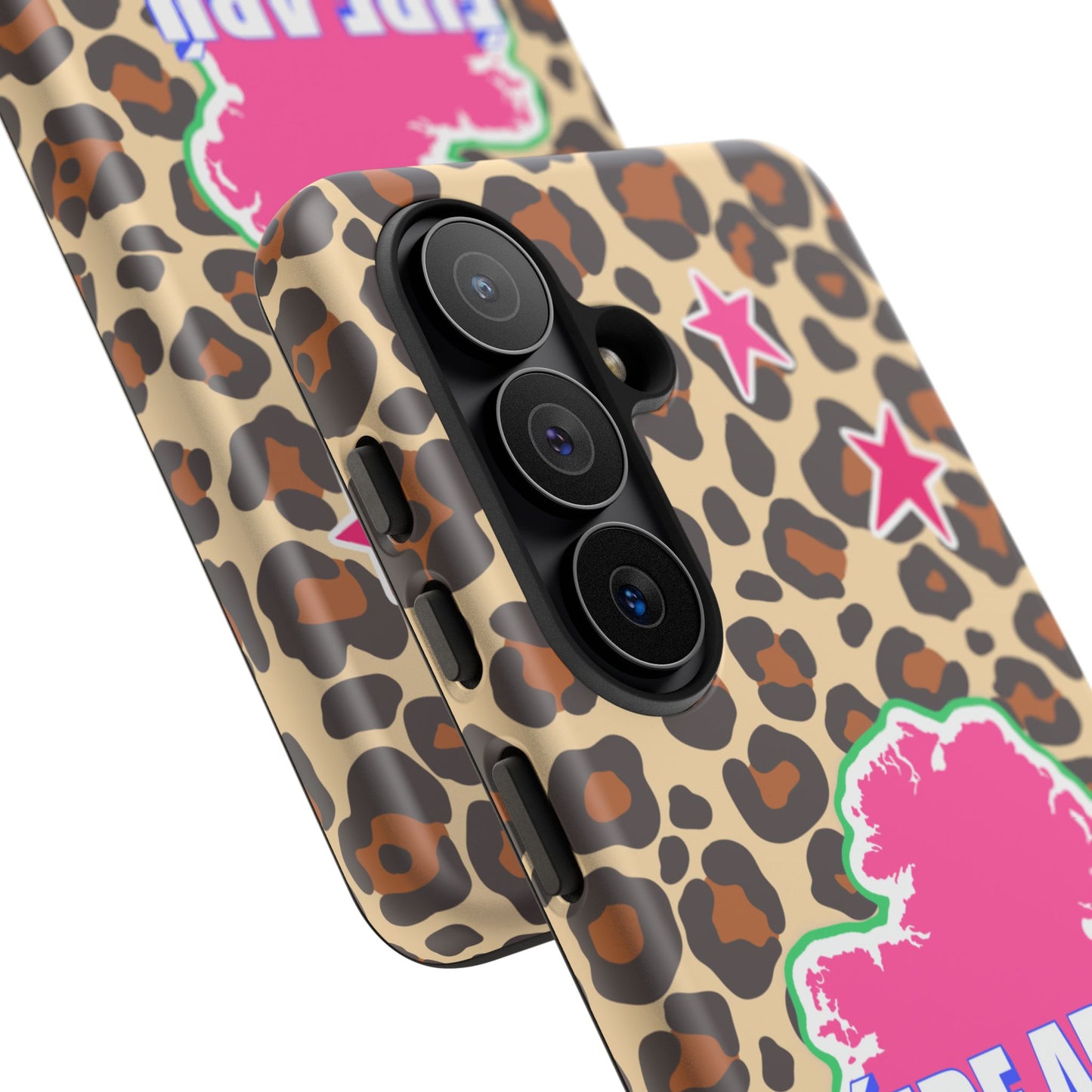 Colourful Leopard Print Design with Ireland Map Tough Irish Phone Case