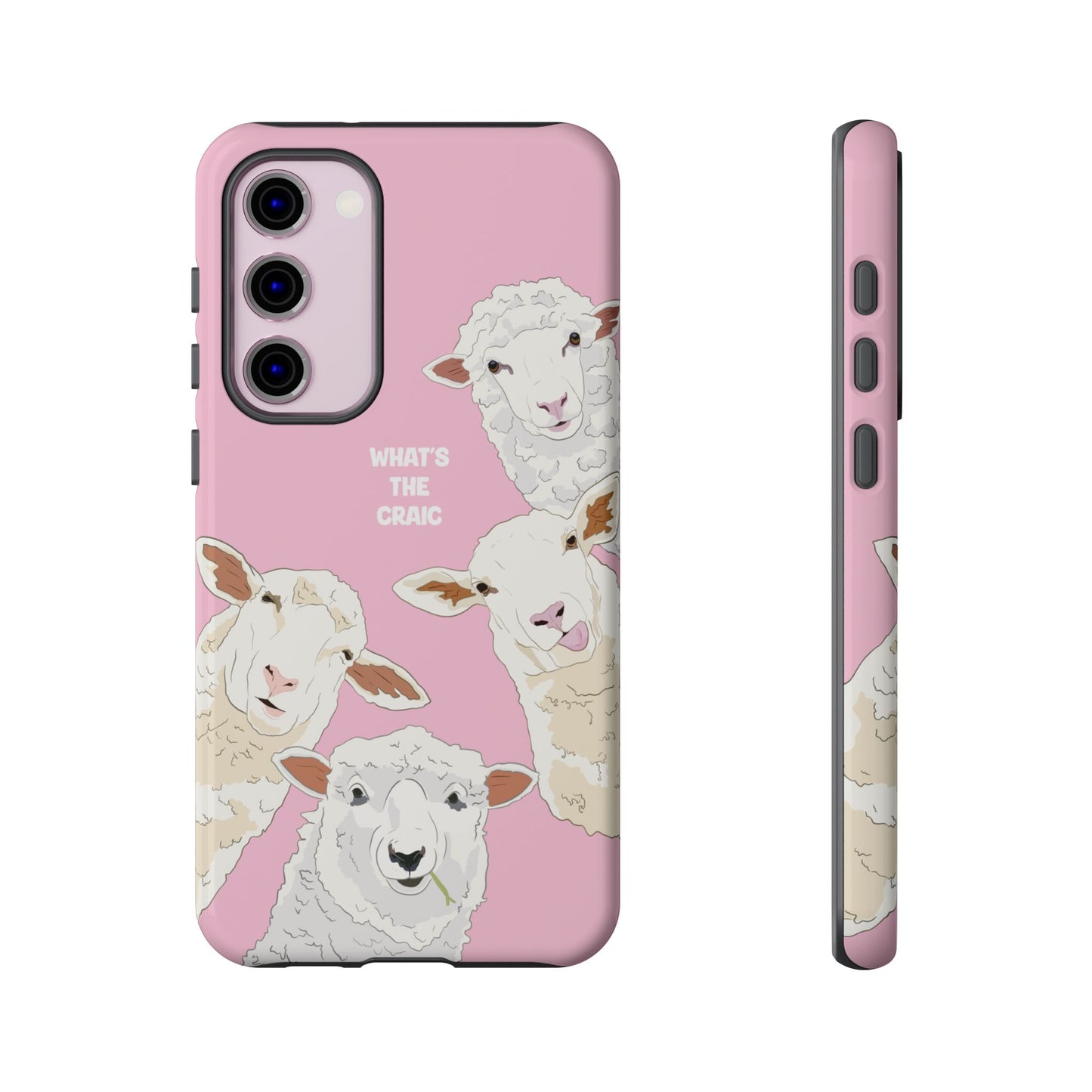 What's the Craic, Funny Sheep Pink Irish Phone Case