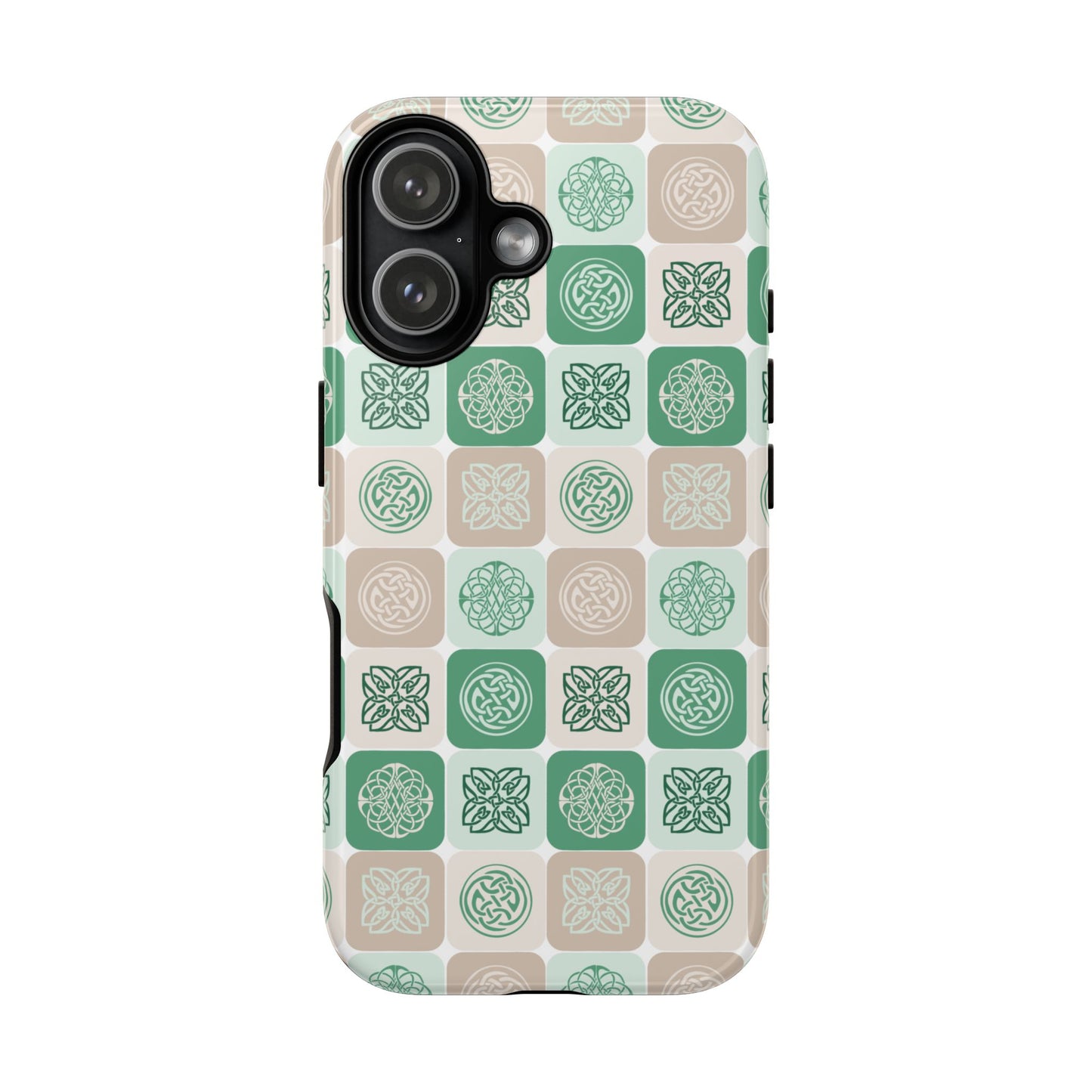 Green Celtic Irish Symbols Tough Phone Case