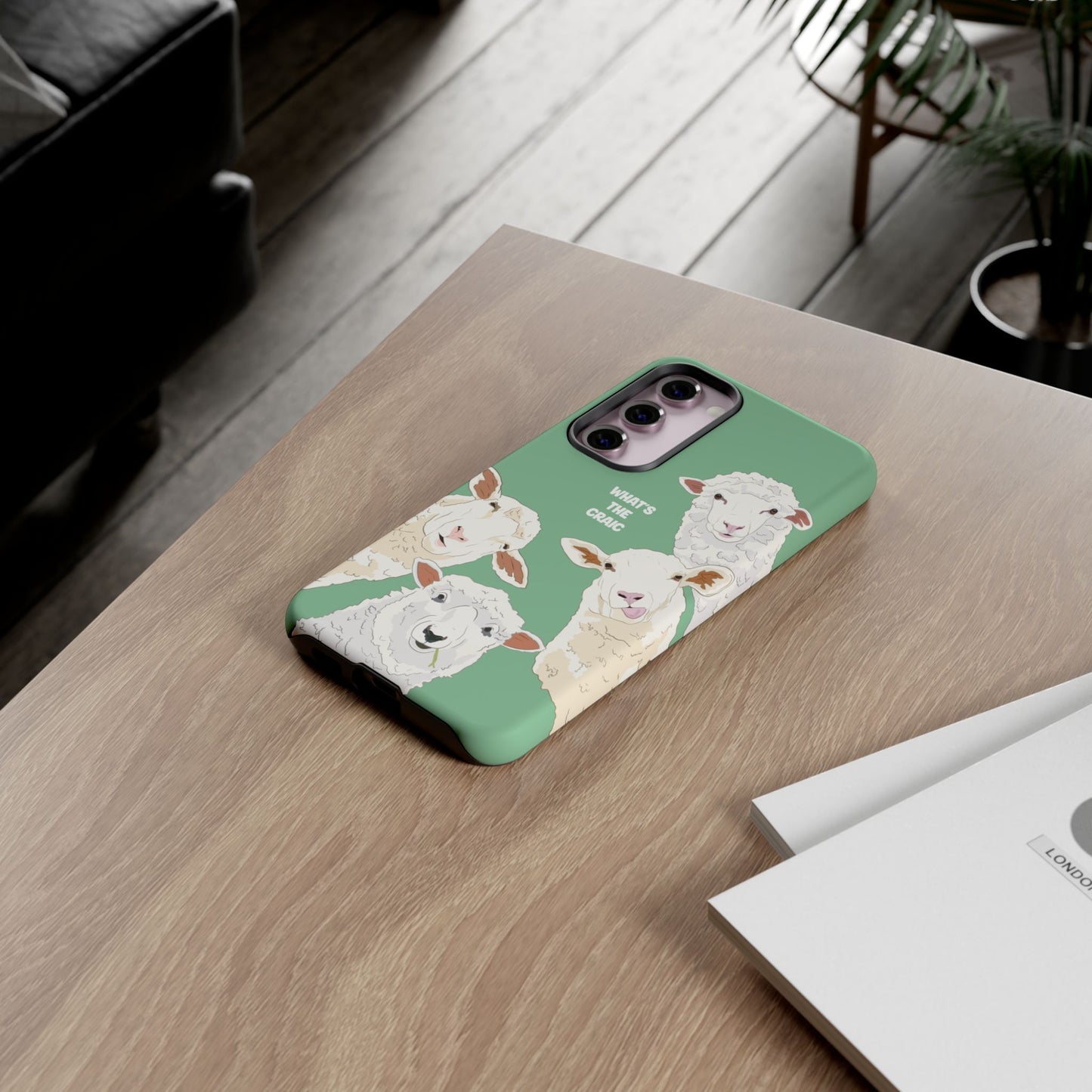 What's the Craic, Funny Sheep Green Irish Phone Case