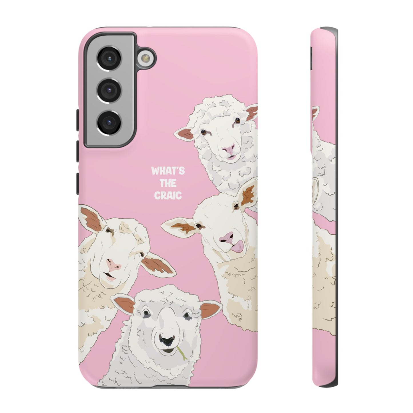 What's the Craic, Funny Sheep Pink Irish Phone Case