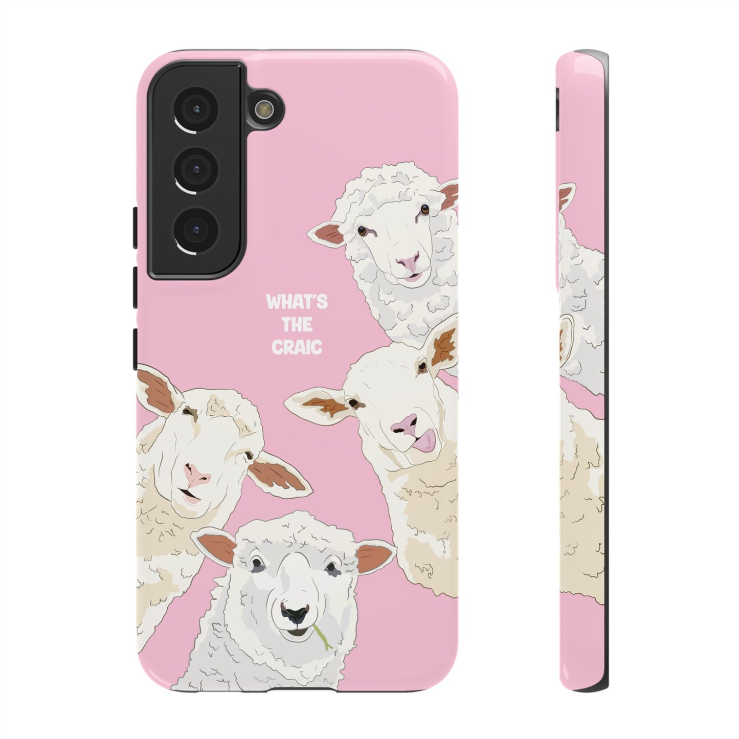 What's the Craic, Funny Sheep Pink Irish Phone Case