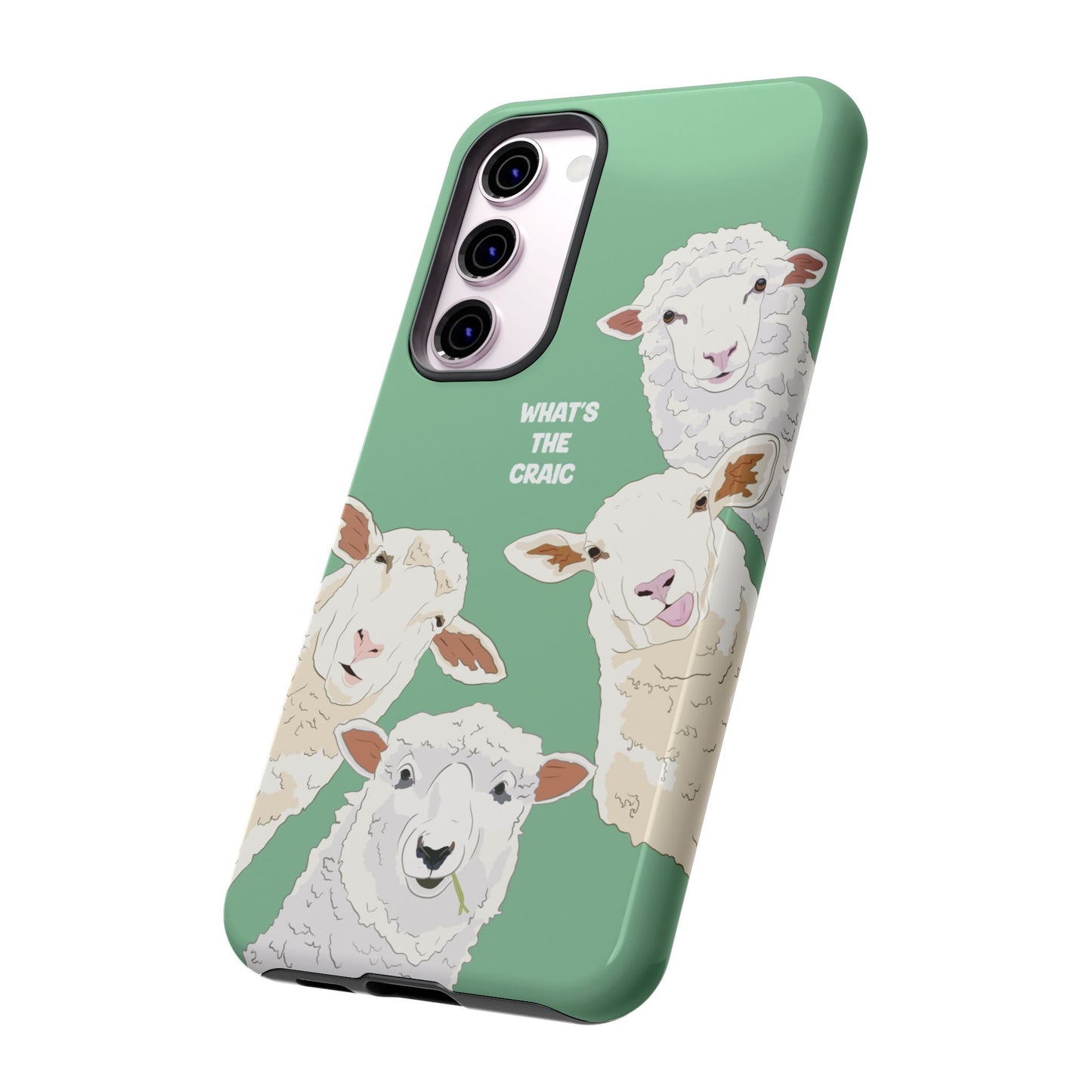 What's the Craic, Funny Sheep Green Irish Phone Case