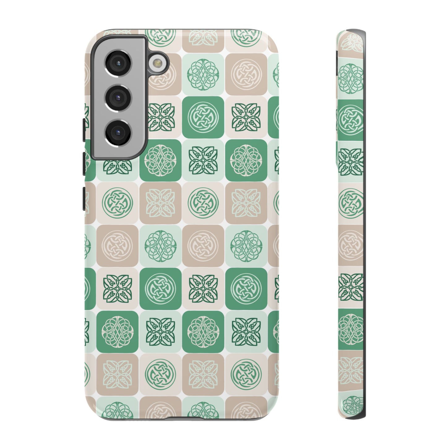 Green Celtic Irish Symbols Tough Phone Case