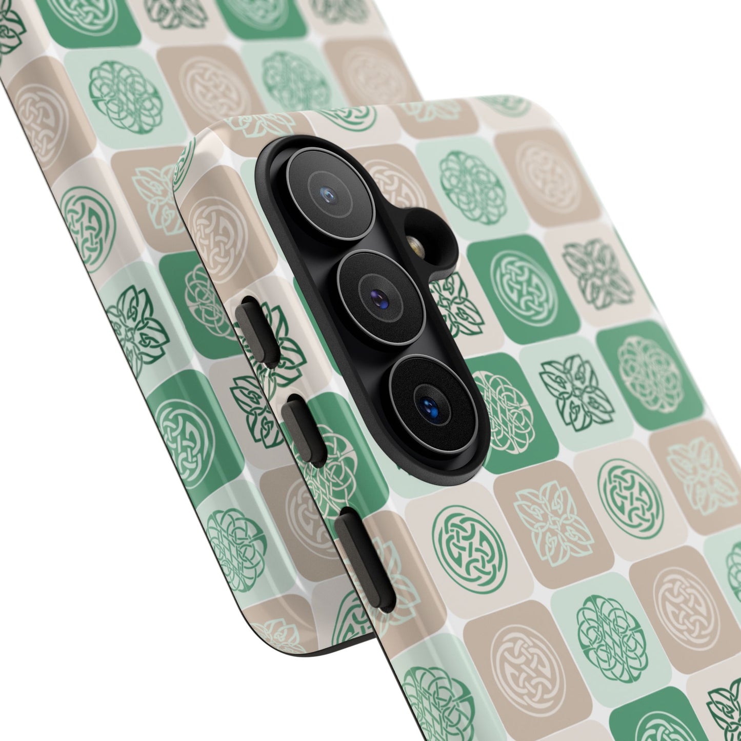Green Celtic Irish Symbols Tough Phone Case