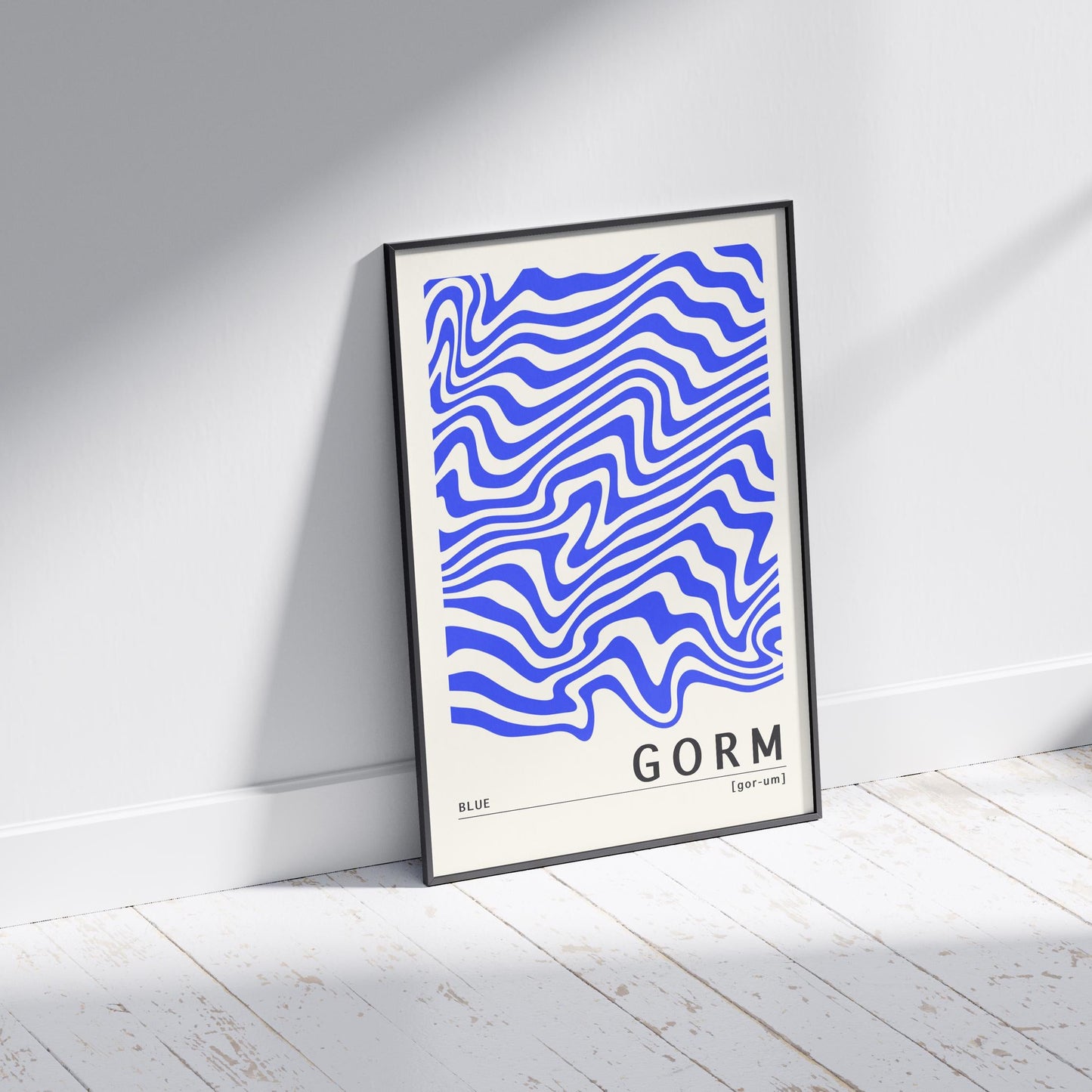 Blue Irish Print - Gorm. Irish colour art