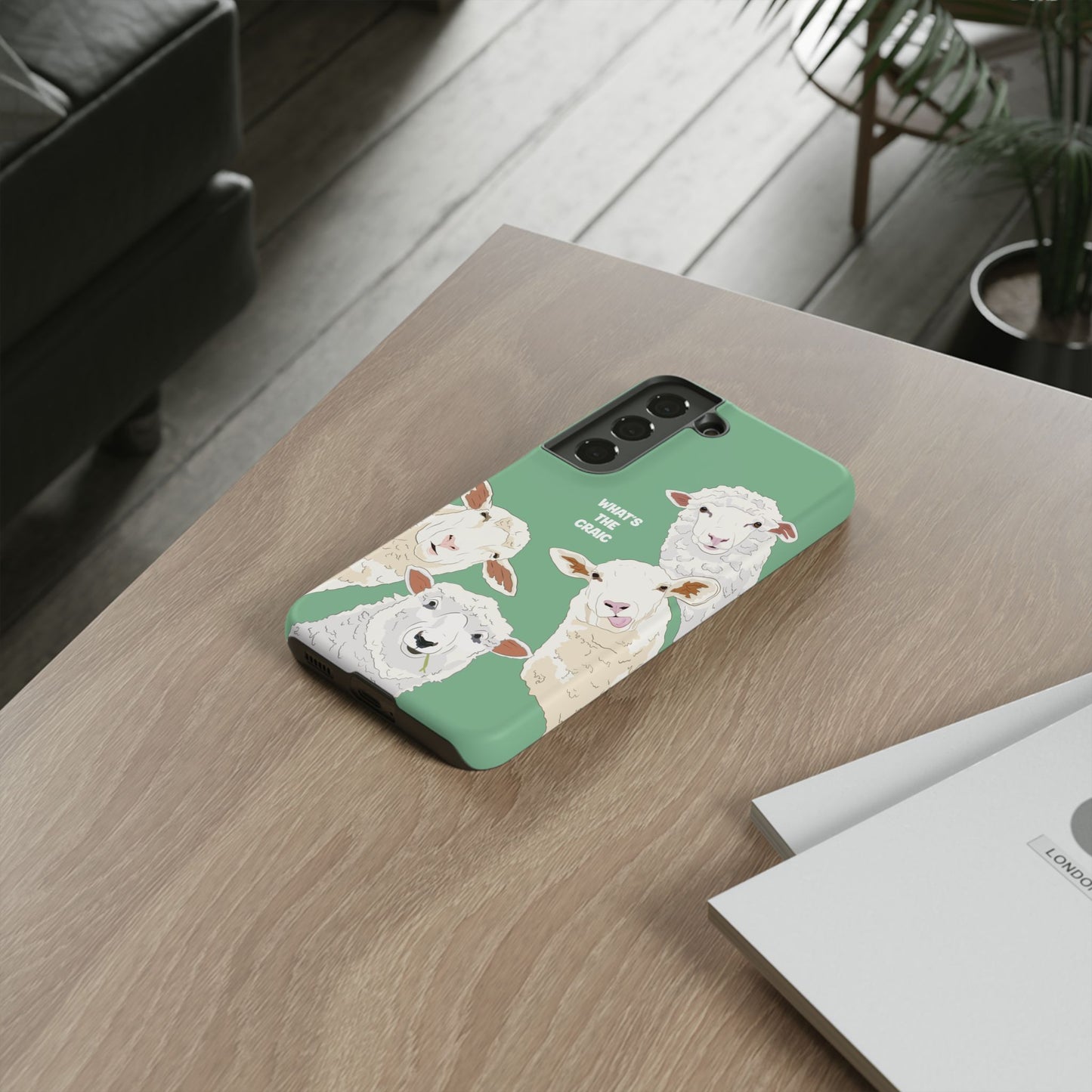 What's the Craic, Funny Sheep Green Irish Phone Case