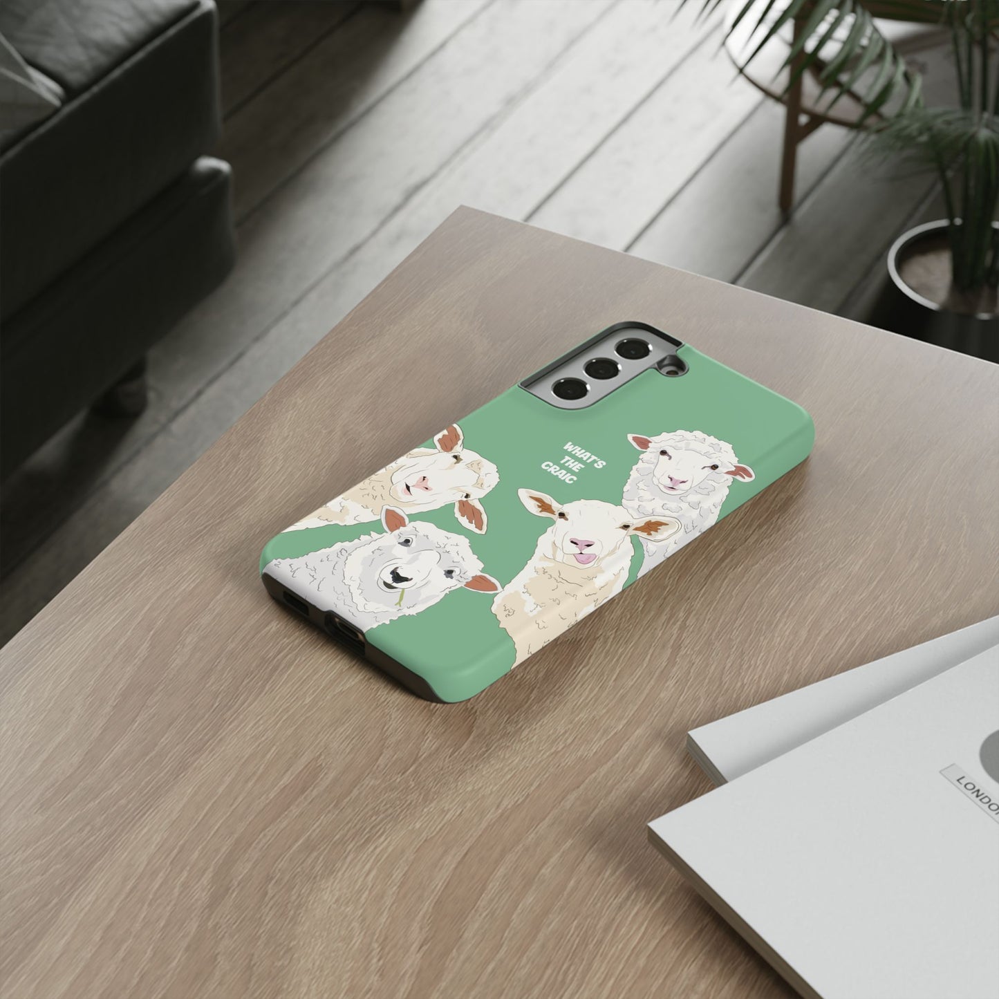 What's the Craic, Funny Sheep Green Irish Phone Case