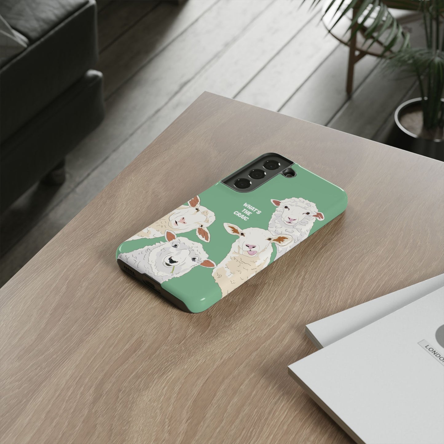 What's the Craic, Funny Sheep Green Irish Phone Case