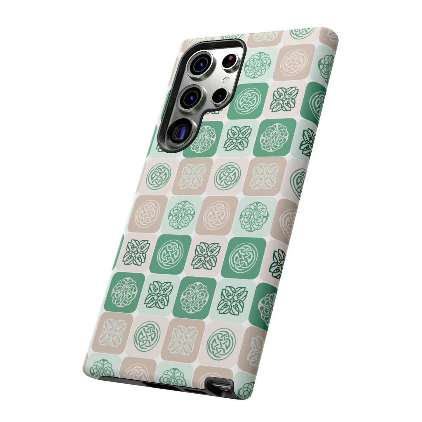 Green Celtic Irish Symbols Tough Phone Case