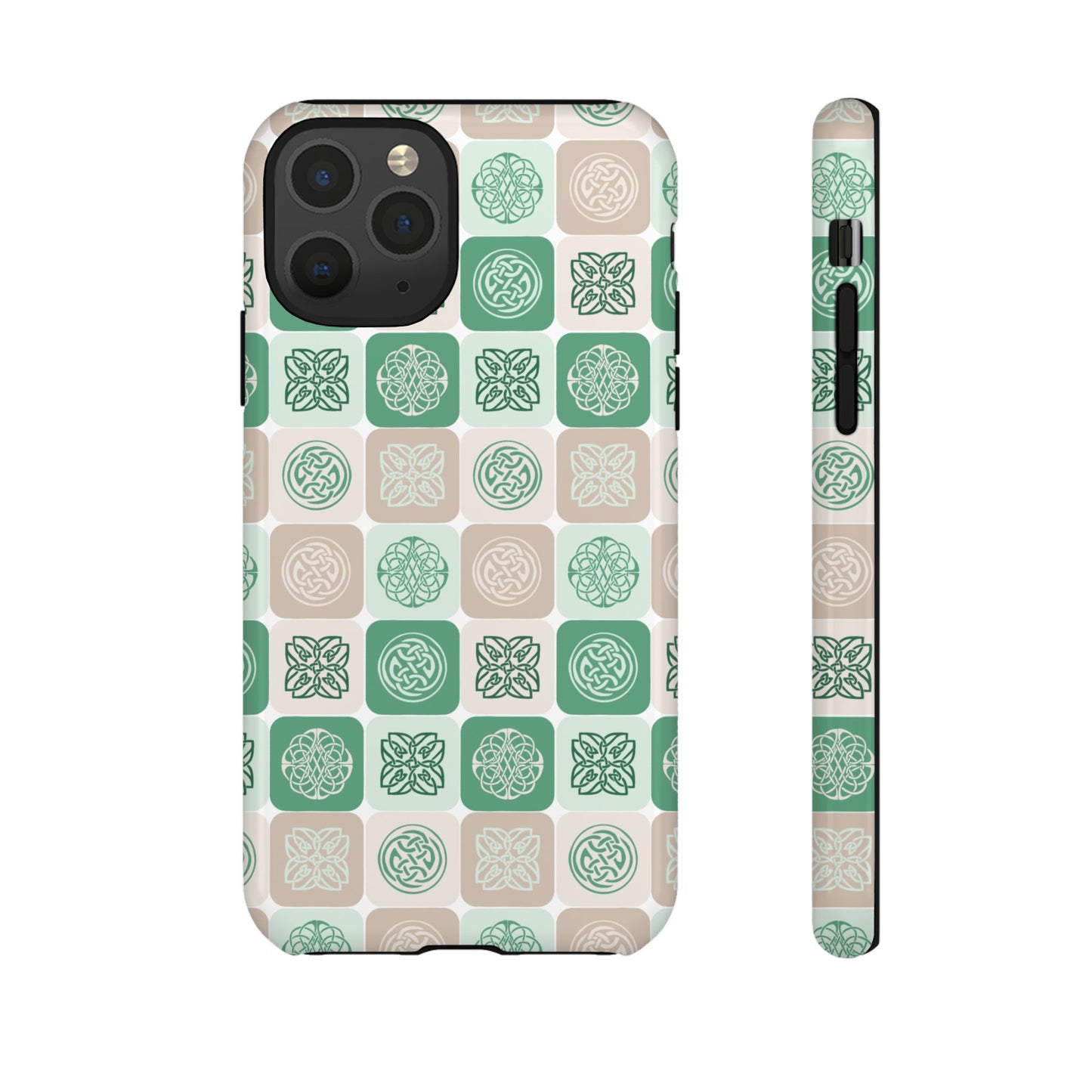 Green Celtic Irish Symbols Tough Phone Case