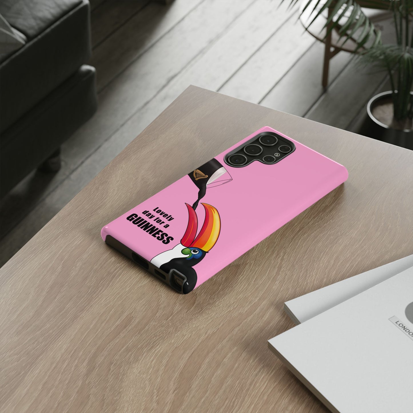 Pink Guinness Toucan Tough Irish Phone Case