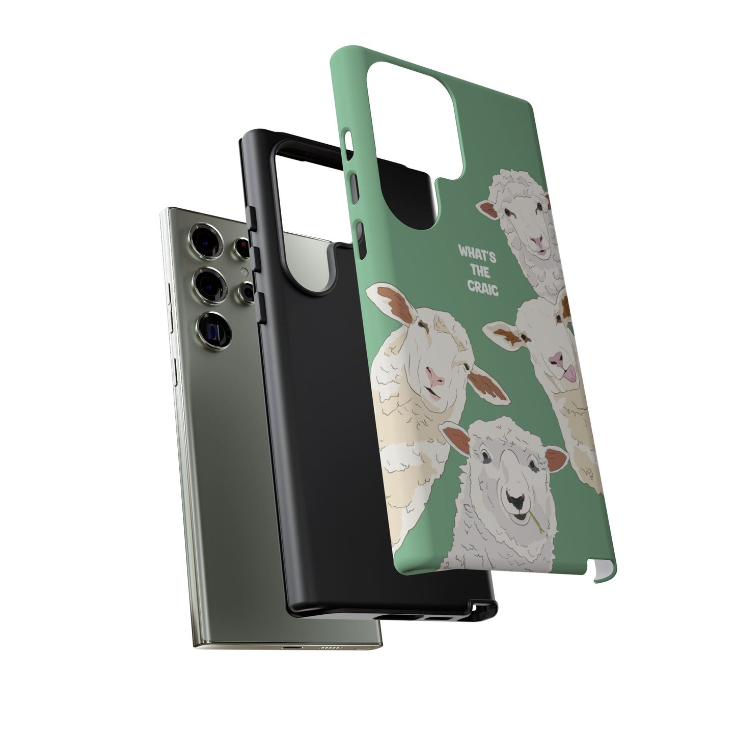 What's the Craic, Funny Sheep Green Irish Phone Case