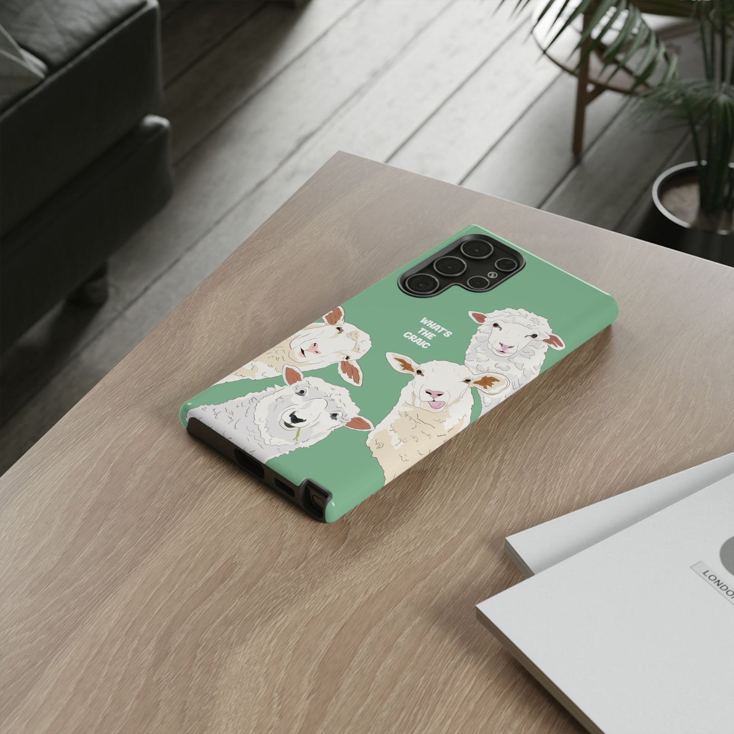 What's the Craic, Funny Sheep Green Irish Phone Case
