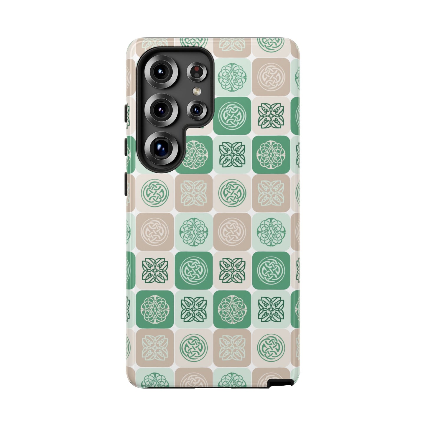 Green Celtic Irish Symbols Tough Phone Case