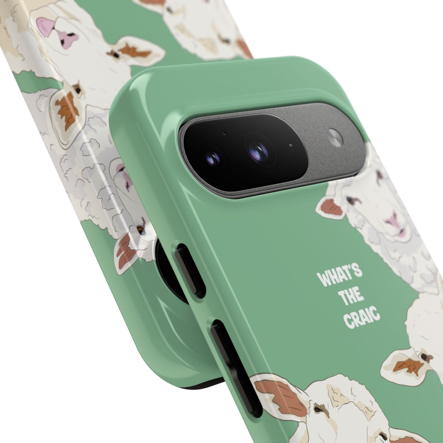 What's the Craic, Funny Sheep Green Irish Phone Case