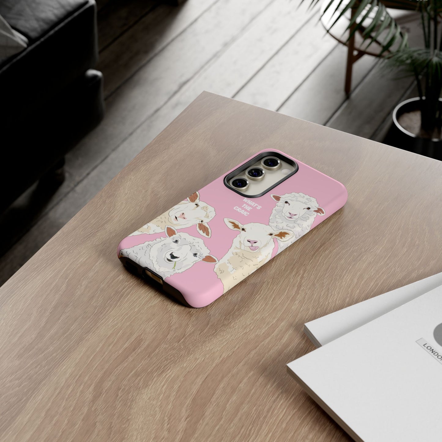 What's the Craic, Funny Sheep Pink Irish Phone Case