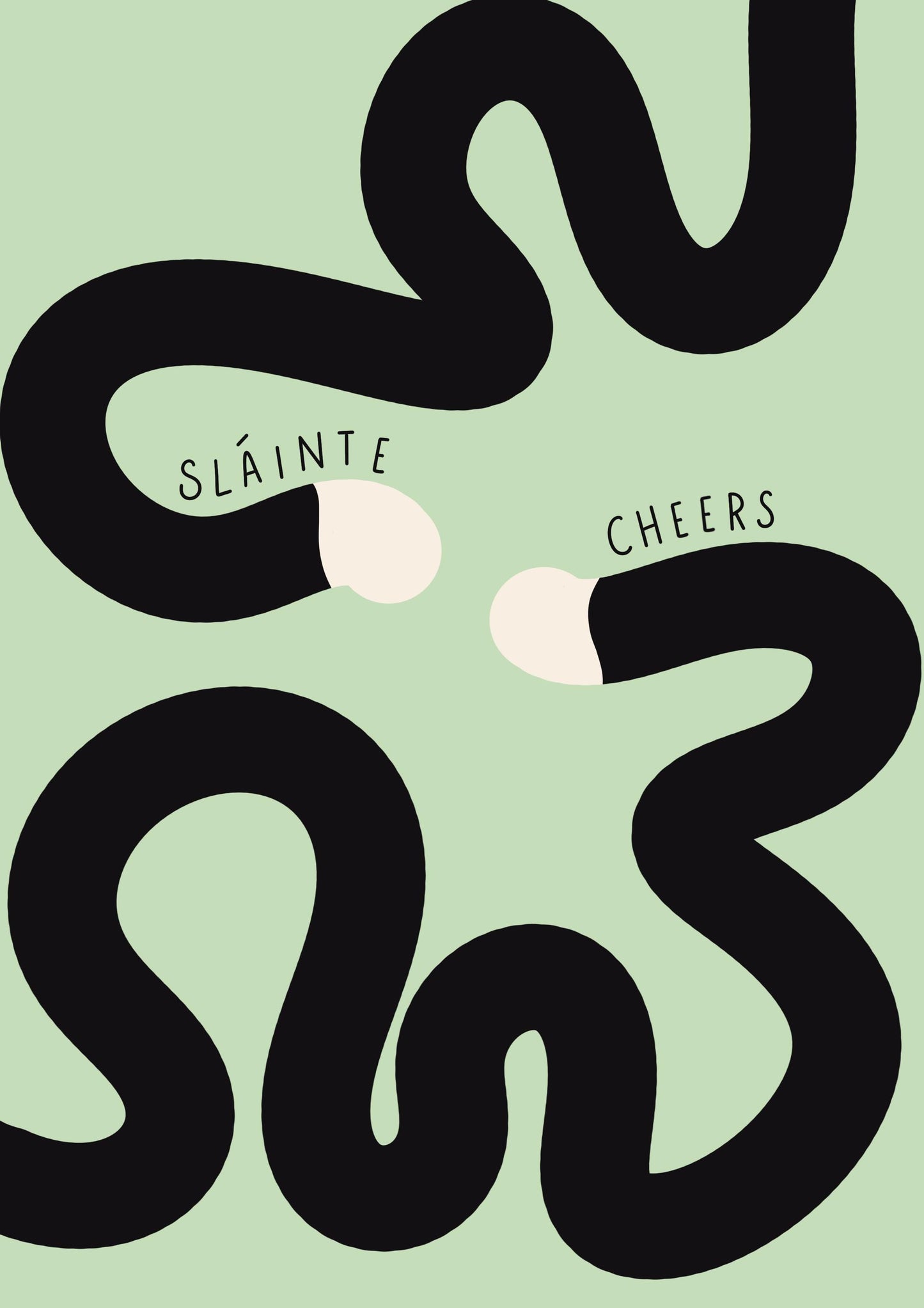 Sláinte Cheers Print: Irish Guinness Home Bar Wall Art