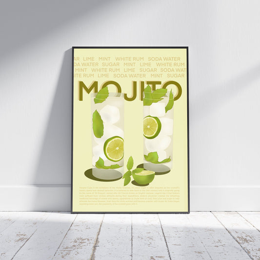 Mojito Print | Cocktail Poster