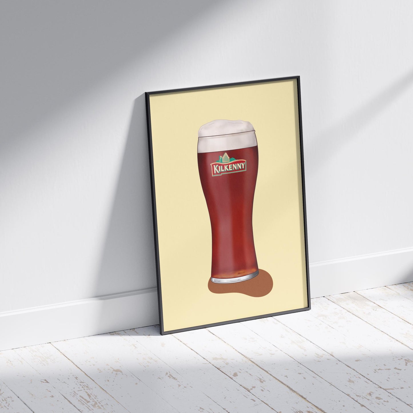 Kilkenny Ale Pint Print | Irish Pint of Beer Wall Art