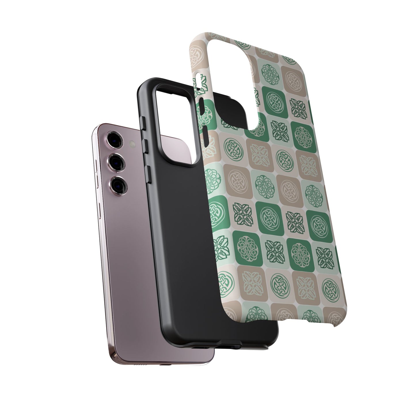 Green Celtic Irish Symbols Tough Phone Case