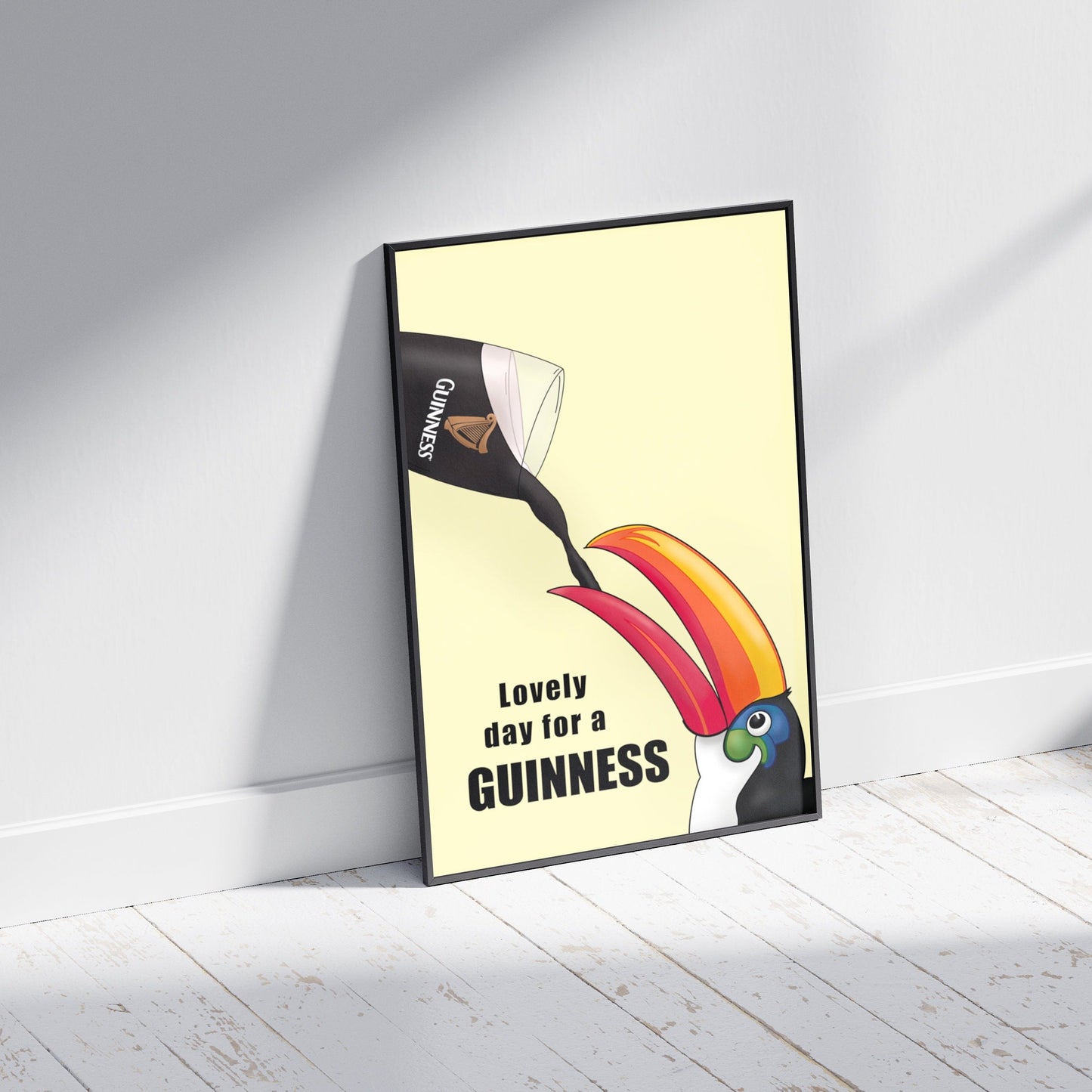 Guinness Toucan Print: Irish Home Decor - Lovely Day for a Guinness