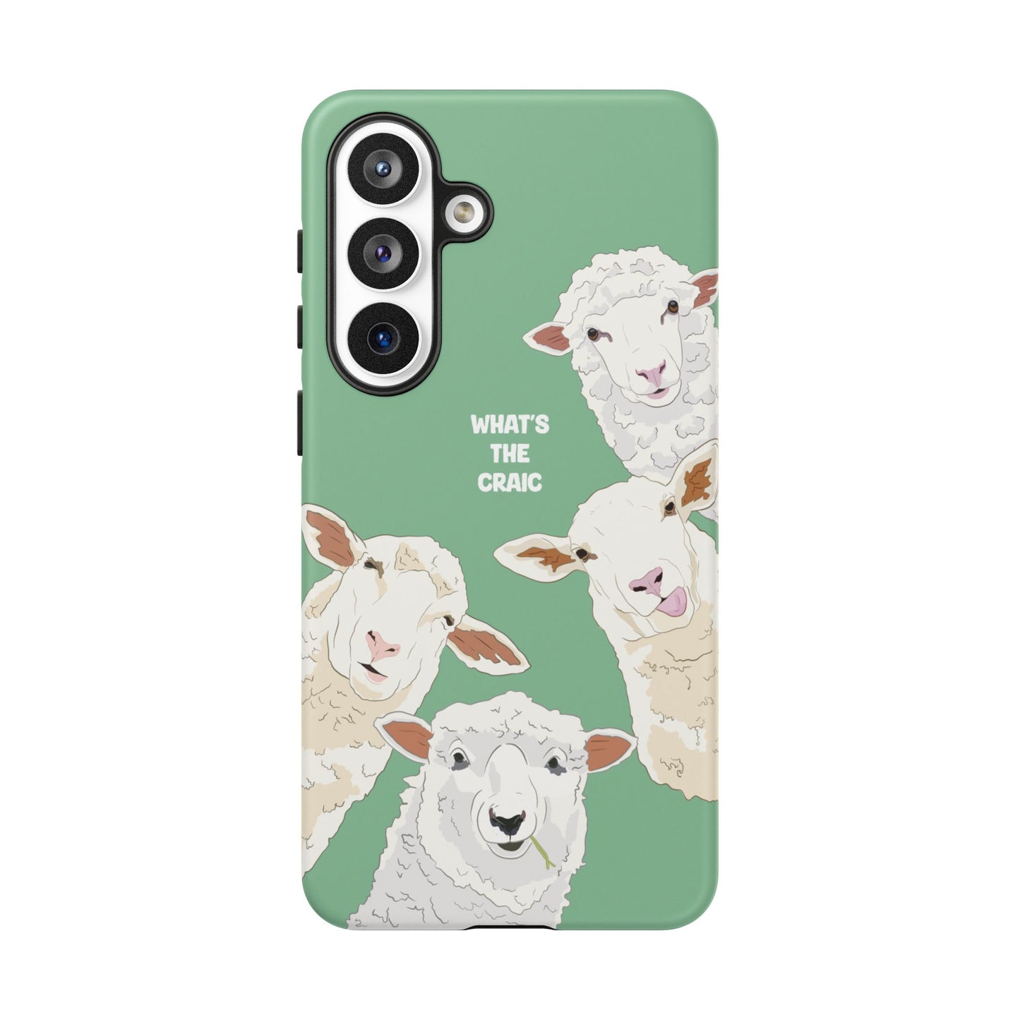 What's the Craic, Funny Sheep Green Irish Phone Case