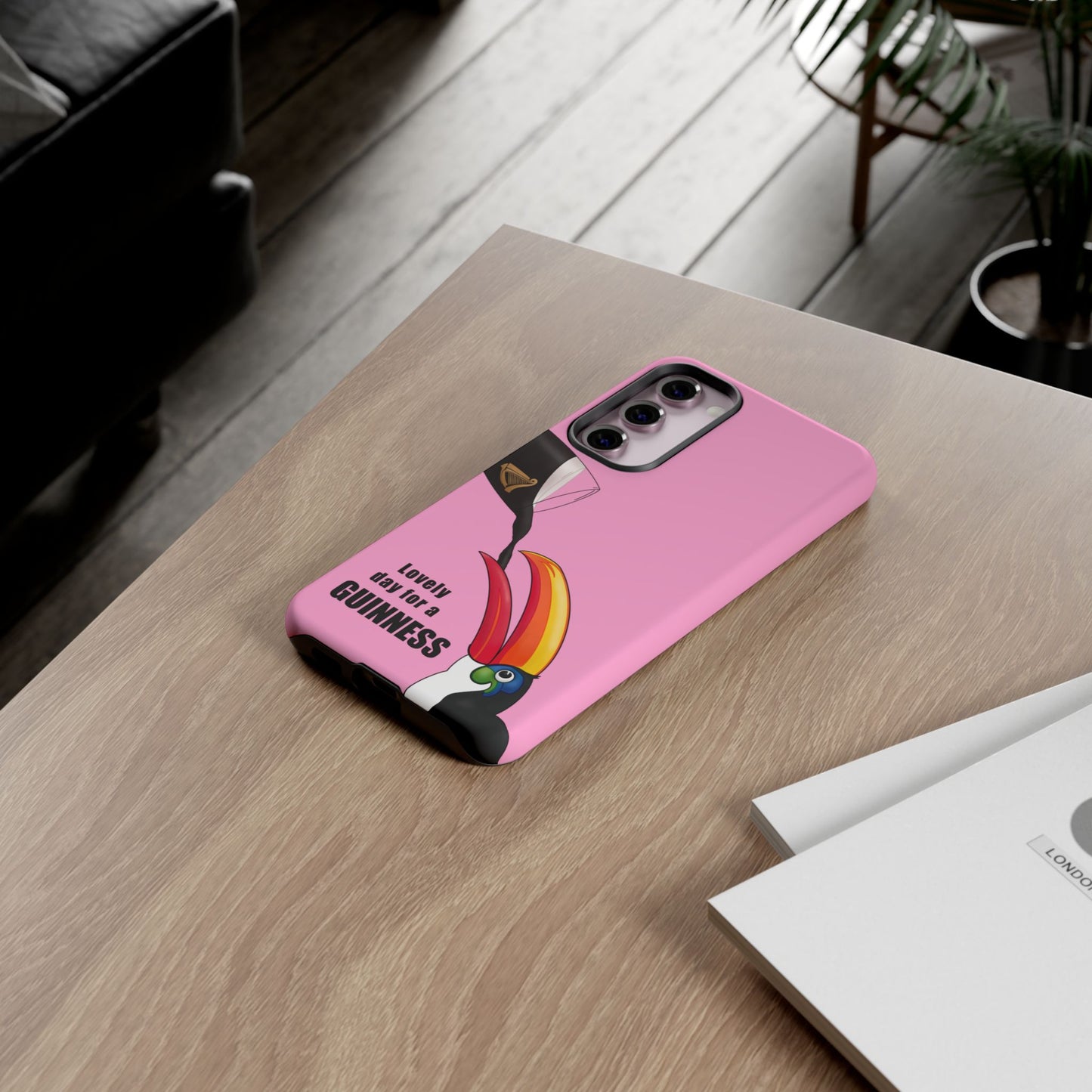 Pink Guinness Toucan Tough Irish Phone Case