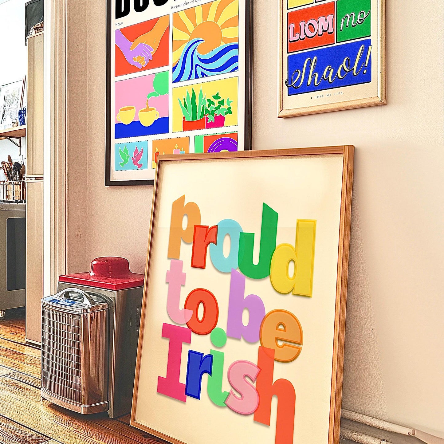 Proud to be Irish | Ireland Colourful art | Irish Print